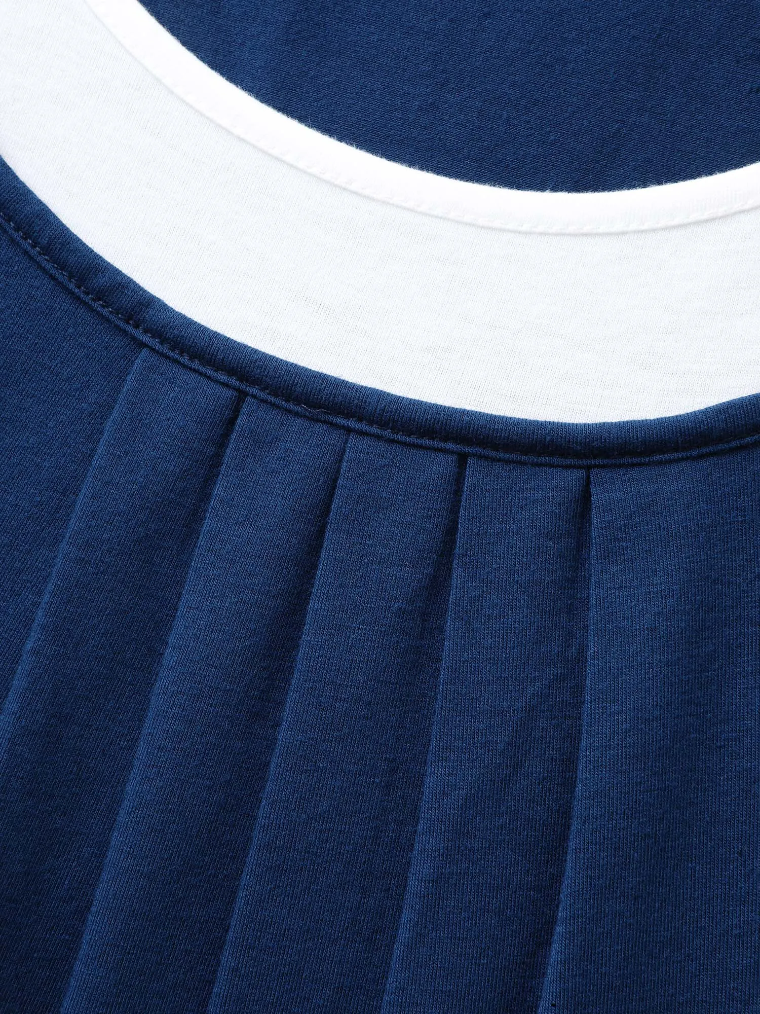 Color Contrast Pleated Front Tank Top sold by Bloomchic product image thumbnail 5