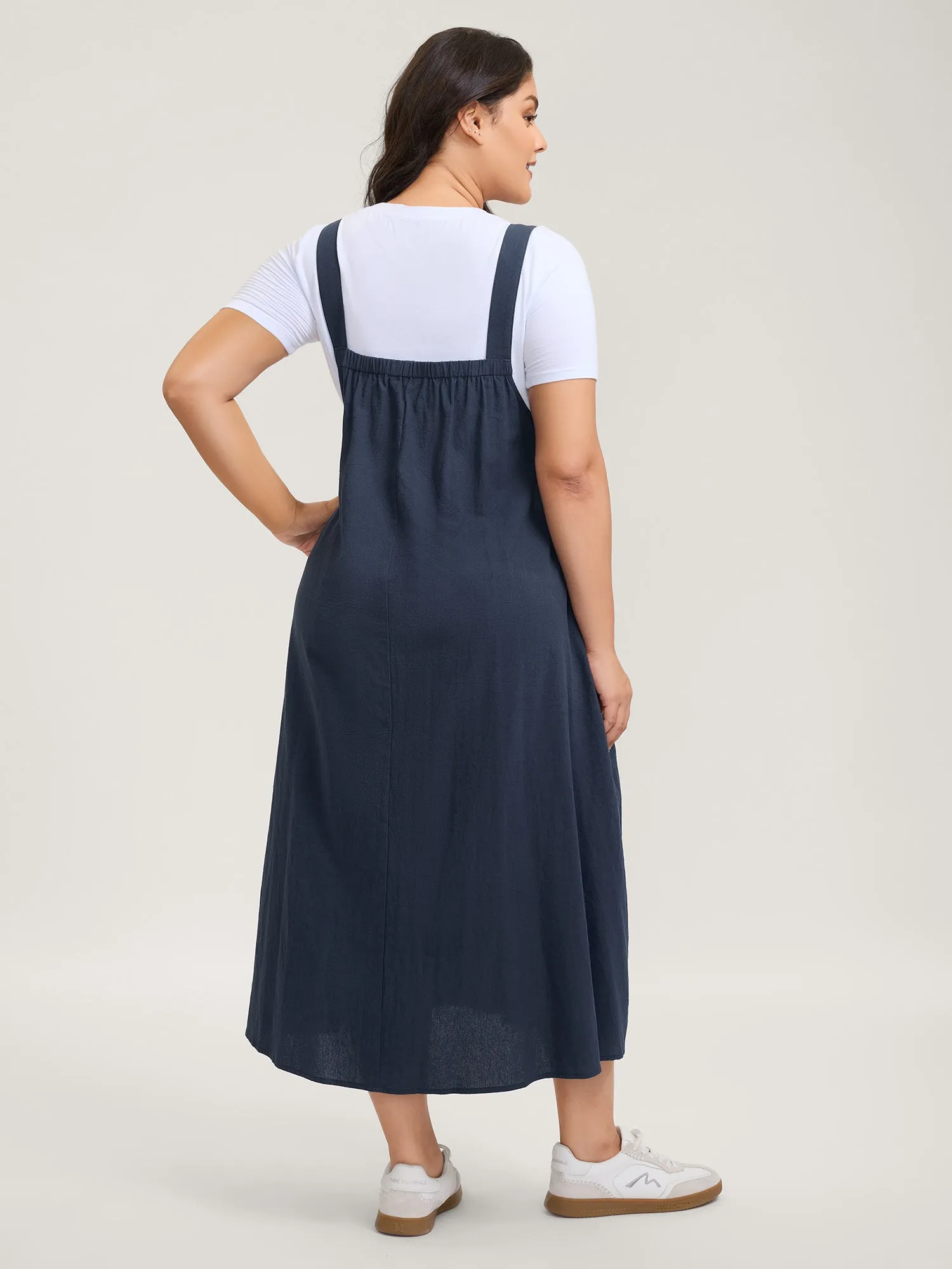 Pure Cotton Overall Straps Maxi Dress sold by Bloomchic product image thumbnail 4