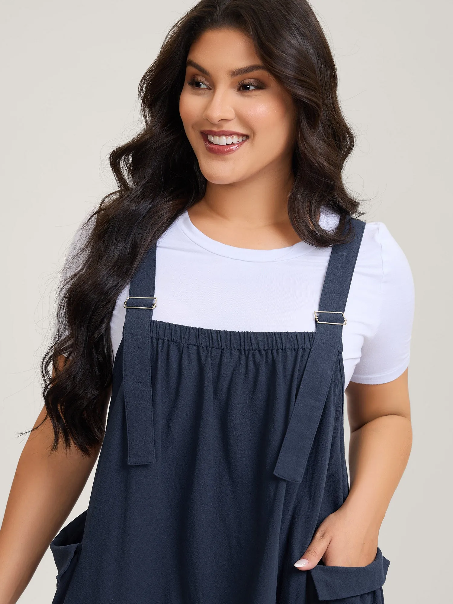 Pure Cotton Overall Straps Maxi Dress sold by Bloomchic product image thumbnail 2