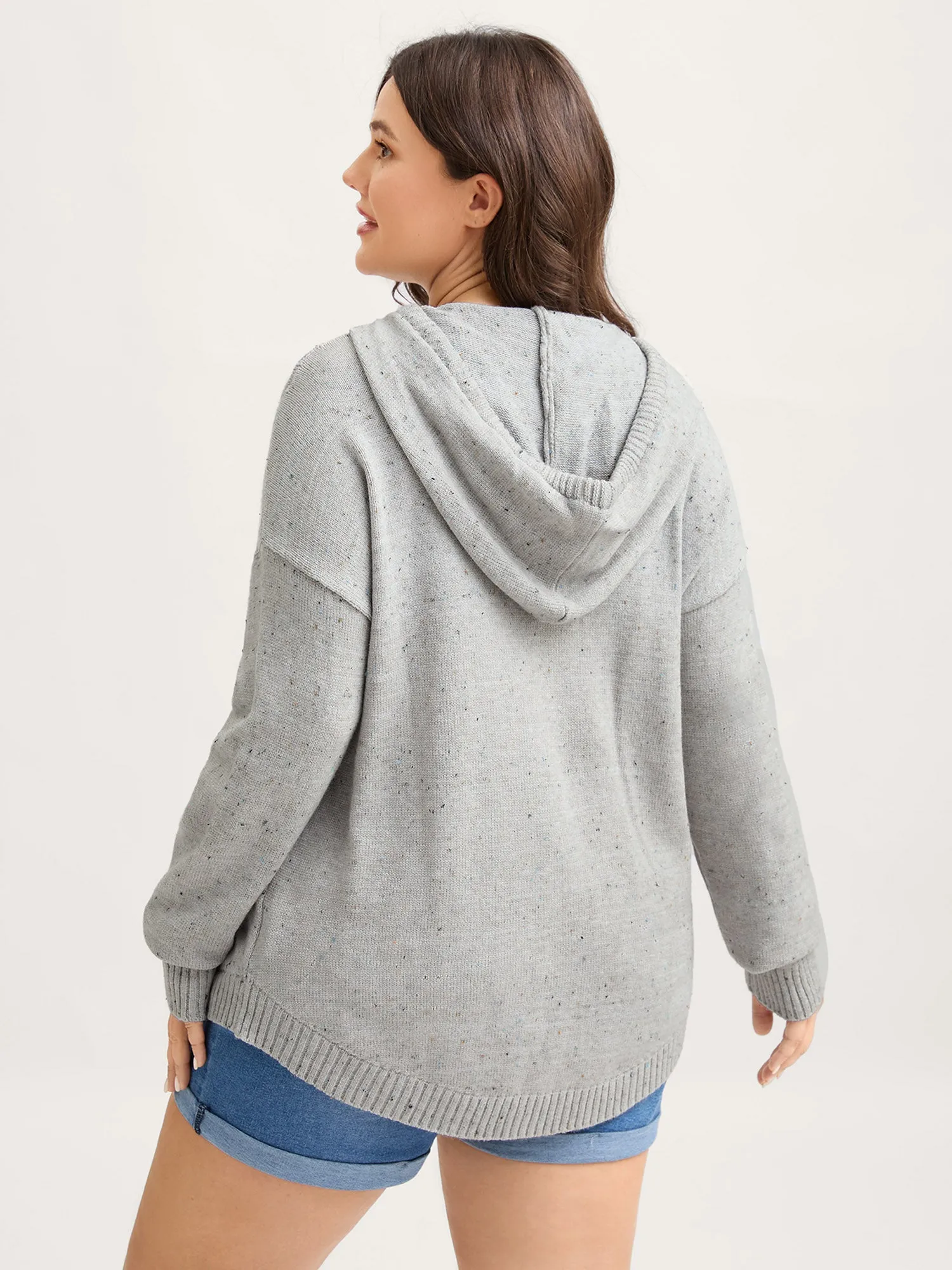 Heather Pocket Curvy Hem Pullover sold by Bloomchic product image thumbnail 4