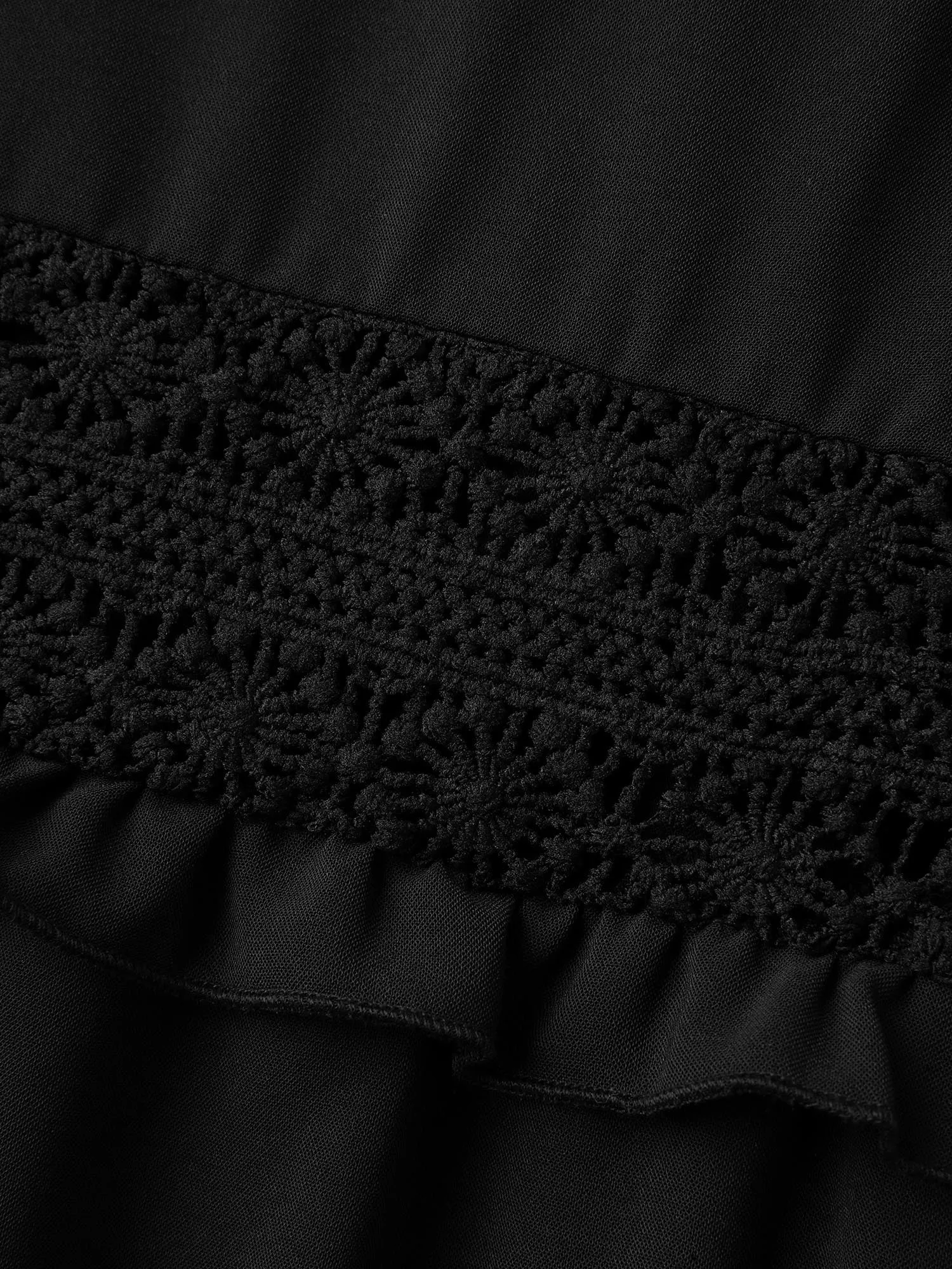 Lace Trim Tiered Cami Maxi Dress sold by Bloomchic product image thumbnail 5