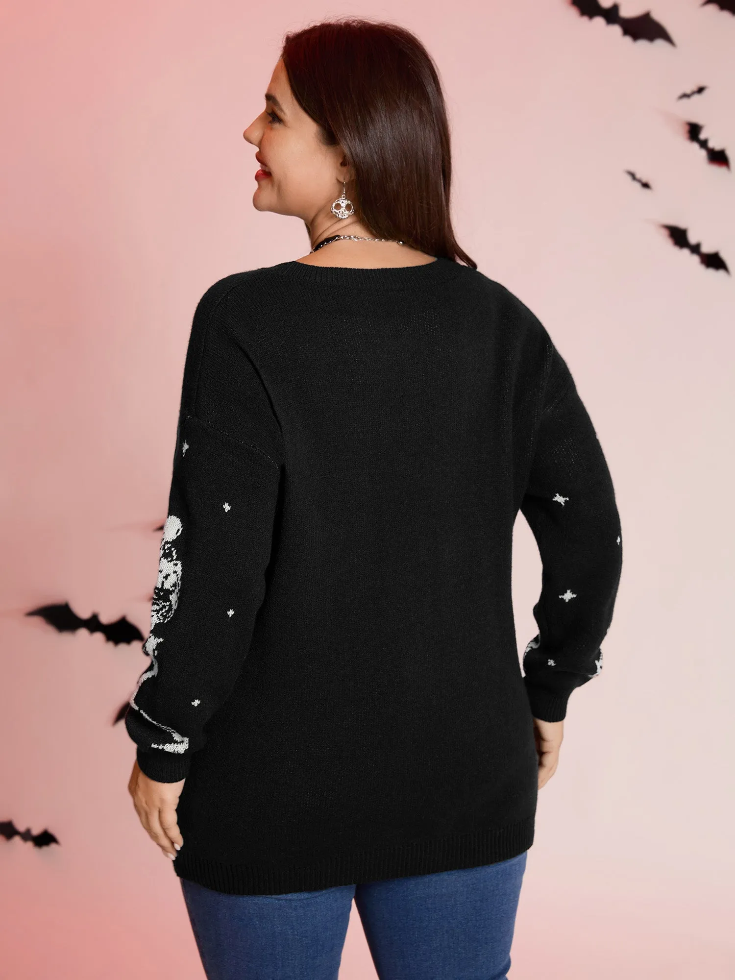Supersoft Dancing Skeleton Print Pullover sold by Bloomchic product image thumbnail 5