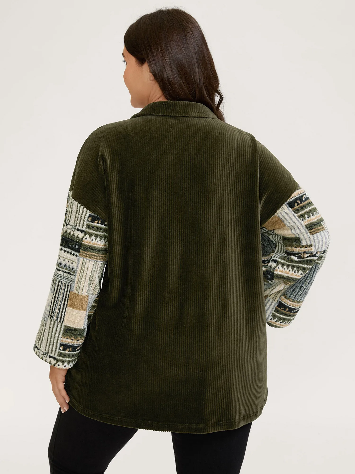 Boho Patchwork Button-Down Jacket sold by Bloomchic product image thumbnail 4