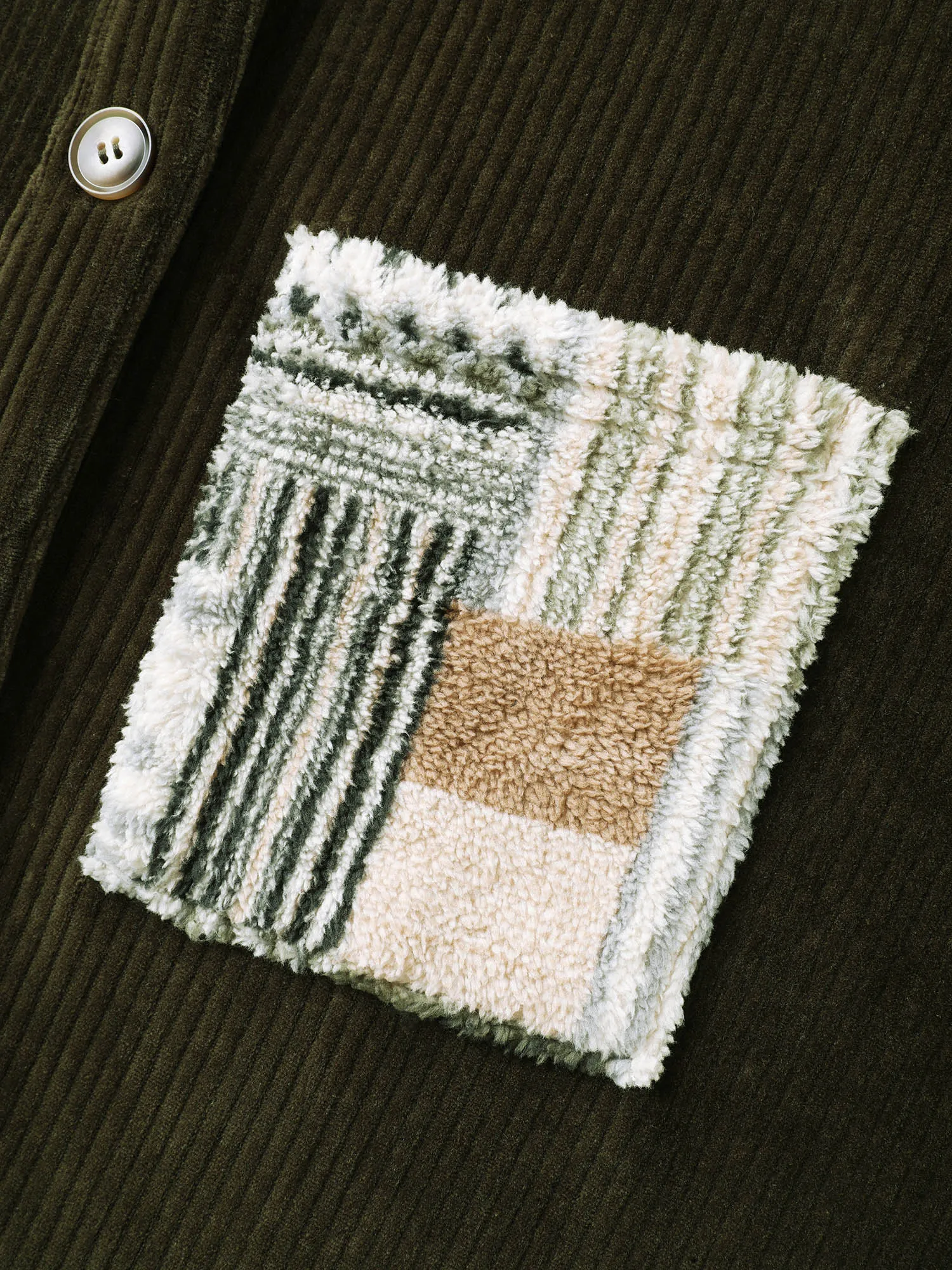 Boho Patchwork Button-Down Jacket sold by Bloomchic product image thumbnail 5