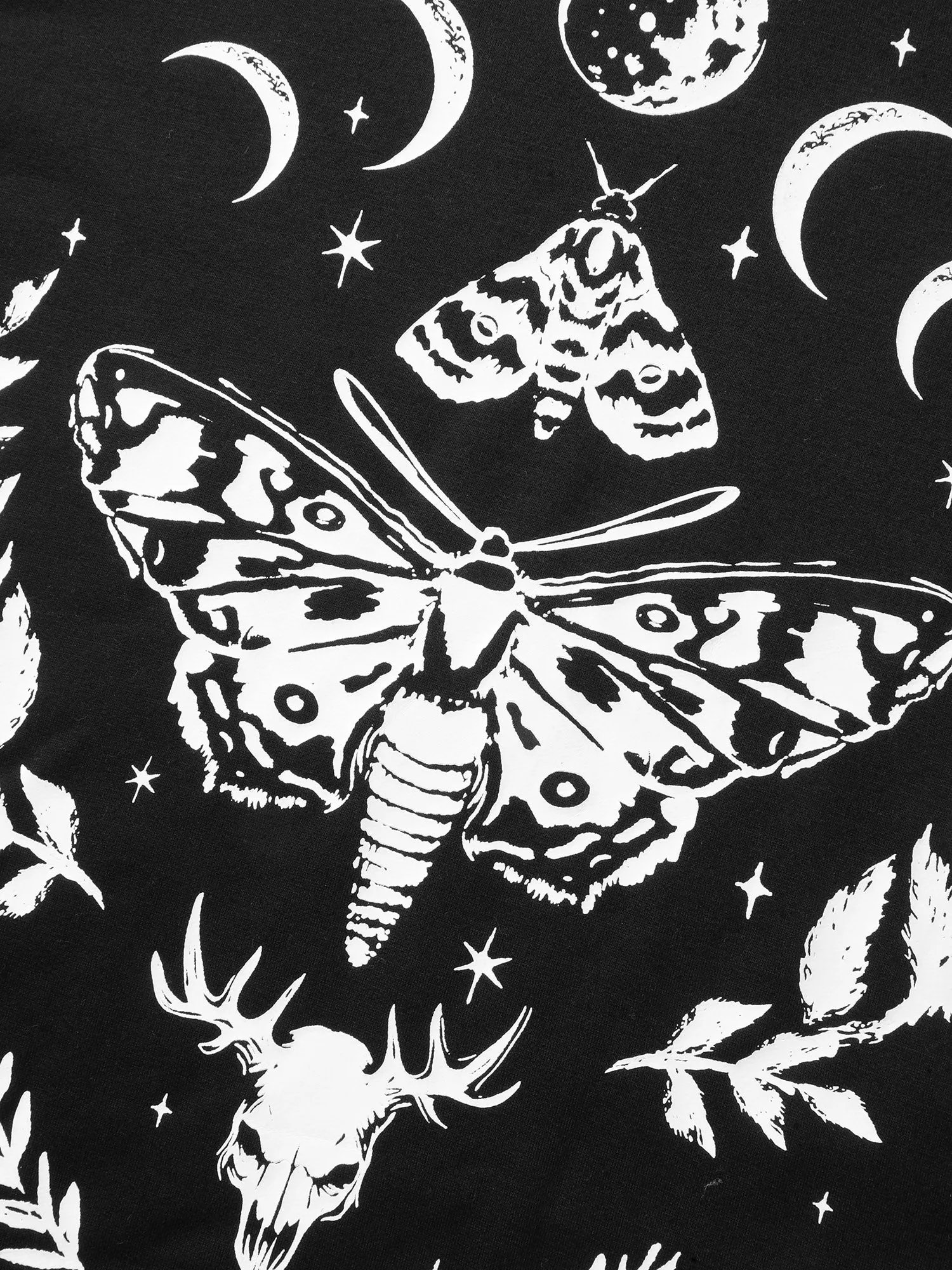 Haunted Midnight Motif Solid Hoodie sold by Bloomchic product image thumbnail 5