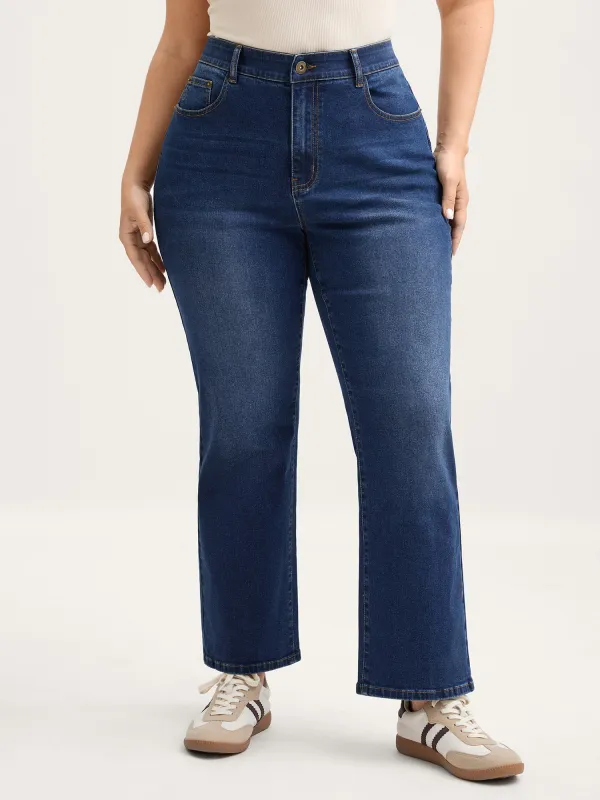 Classic Wash Stretchy Micro Flared Jeans sold by Bloomchic