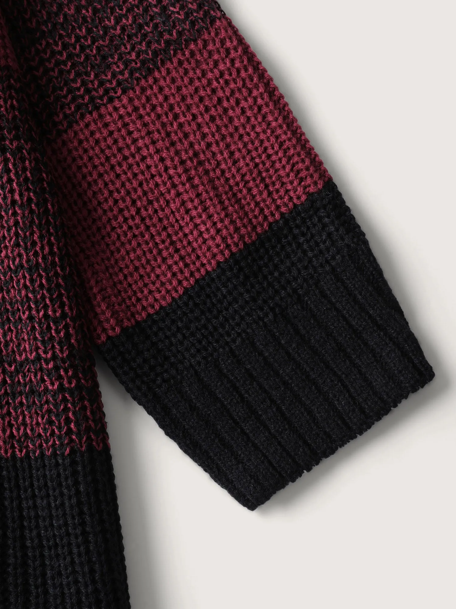 Color Block Yarn Blend Pullover sold by Bloomchic product image thumbnail 5