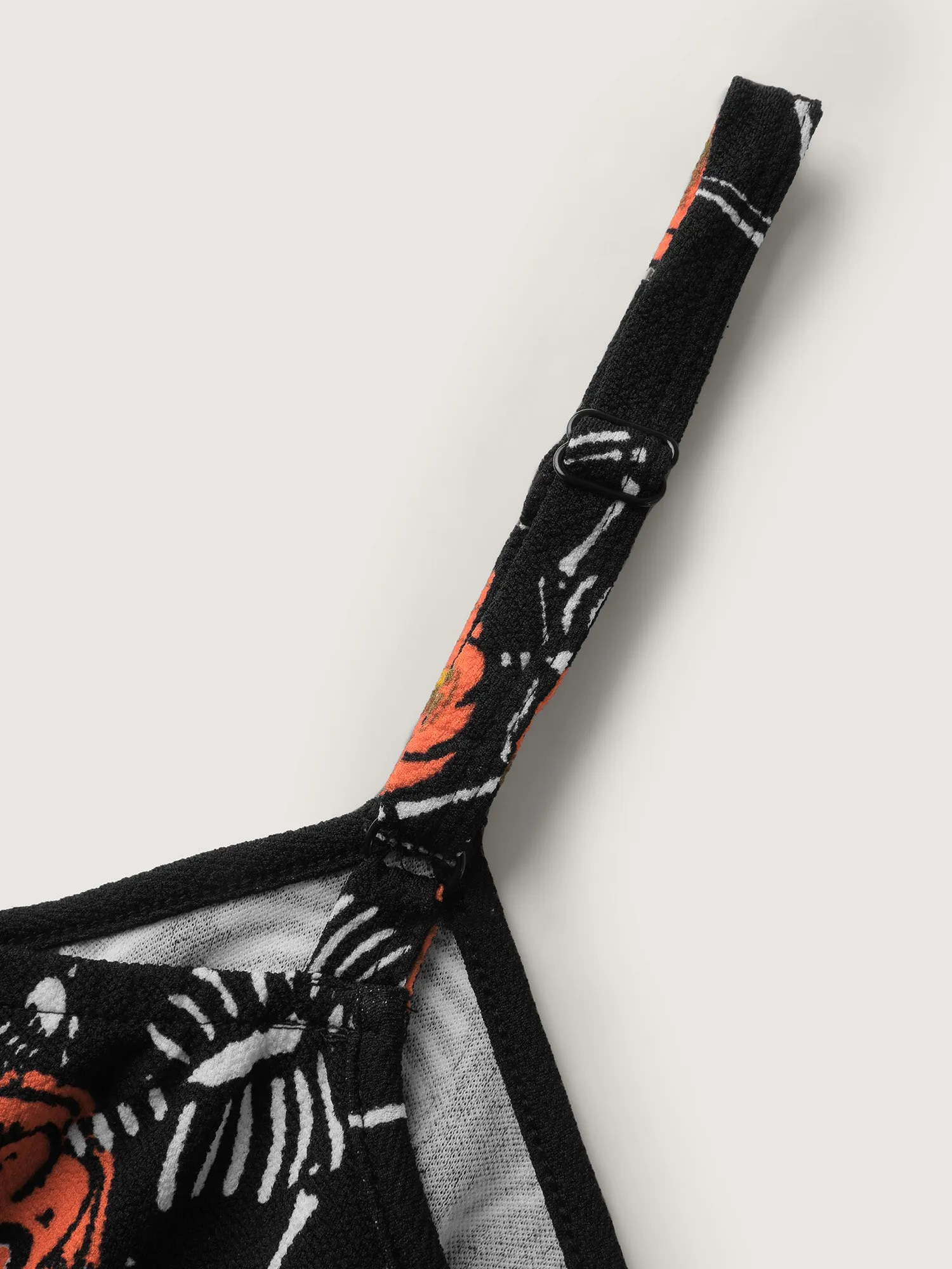 Scary Skeleton Print Cami Lounge Jumpsuit sold by Bloomchic product image thumbnail 5