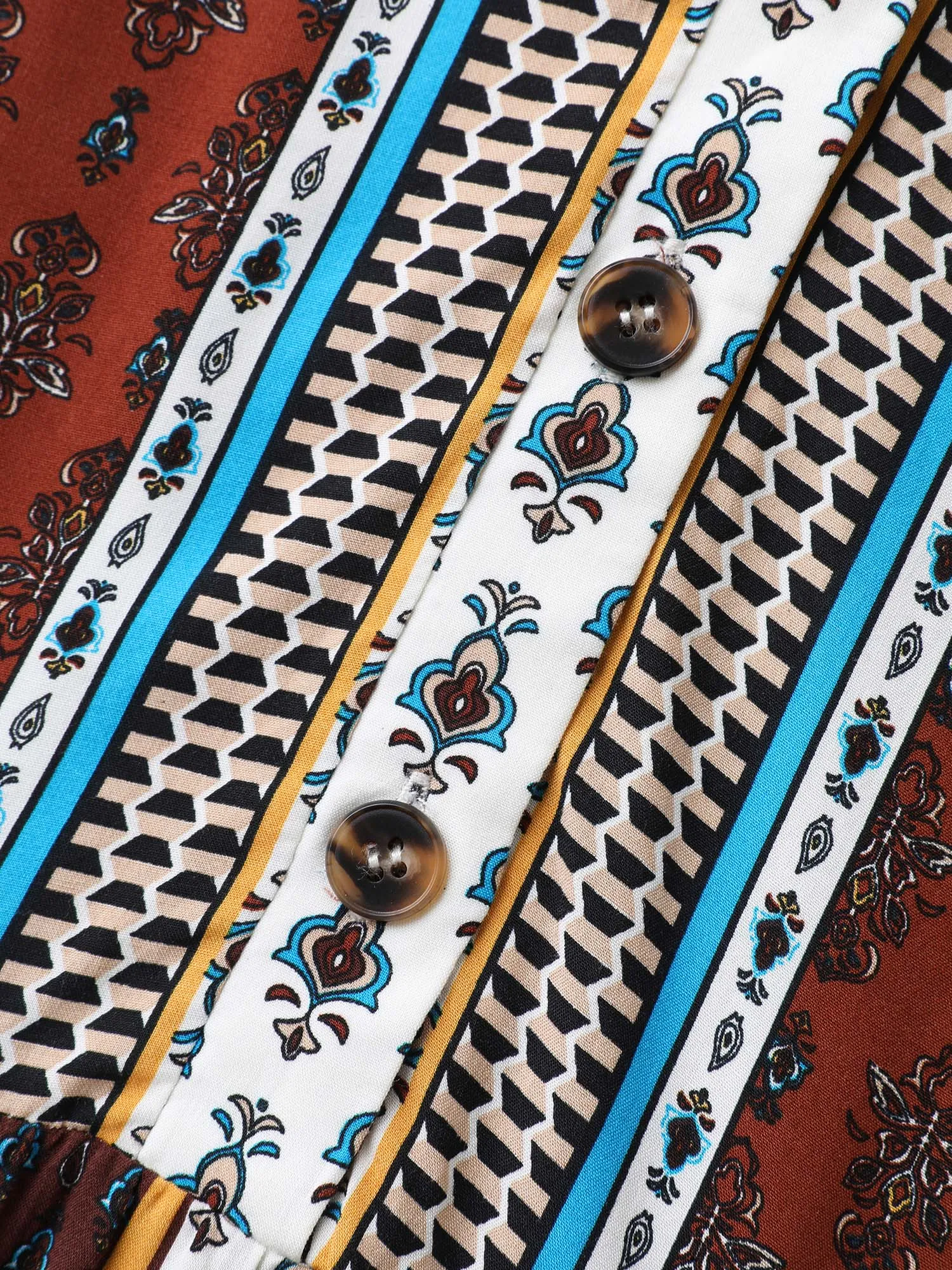 Boho Stripes Tiered Midi Dress sold by Bloomchic product image thumbnail 5