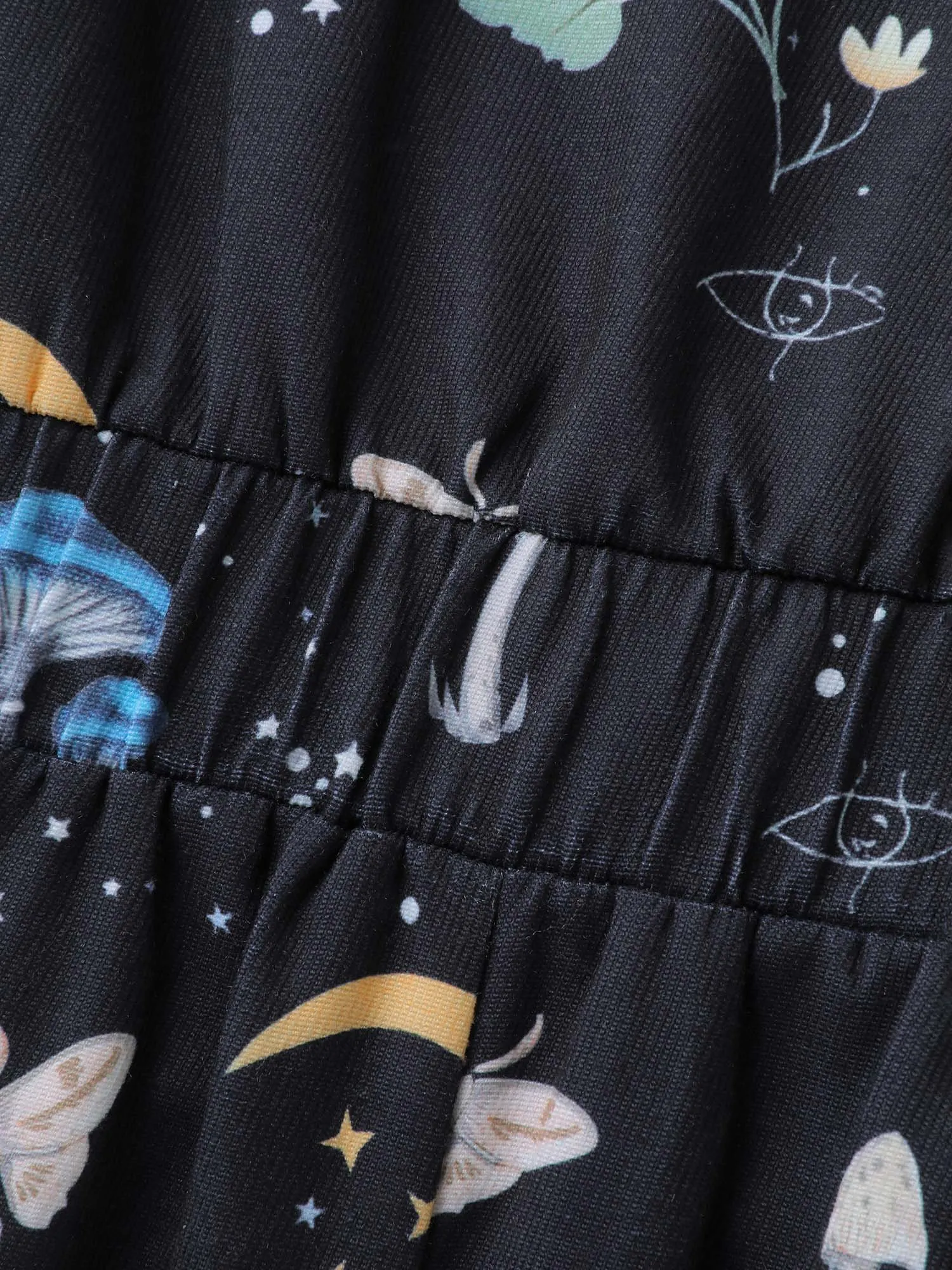 Mushroom Print Adjustable Strap Midi Dress sold by Bloomchic product image thumbnail 5