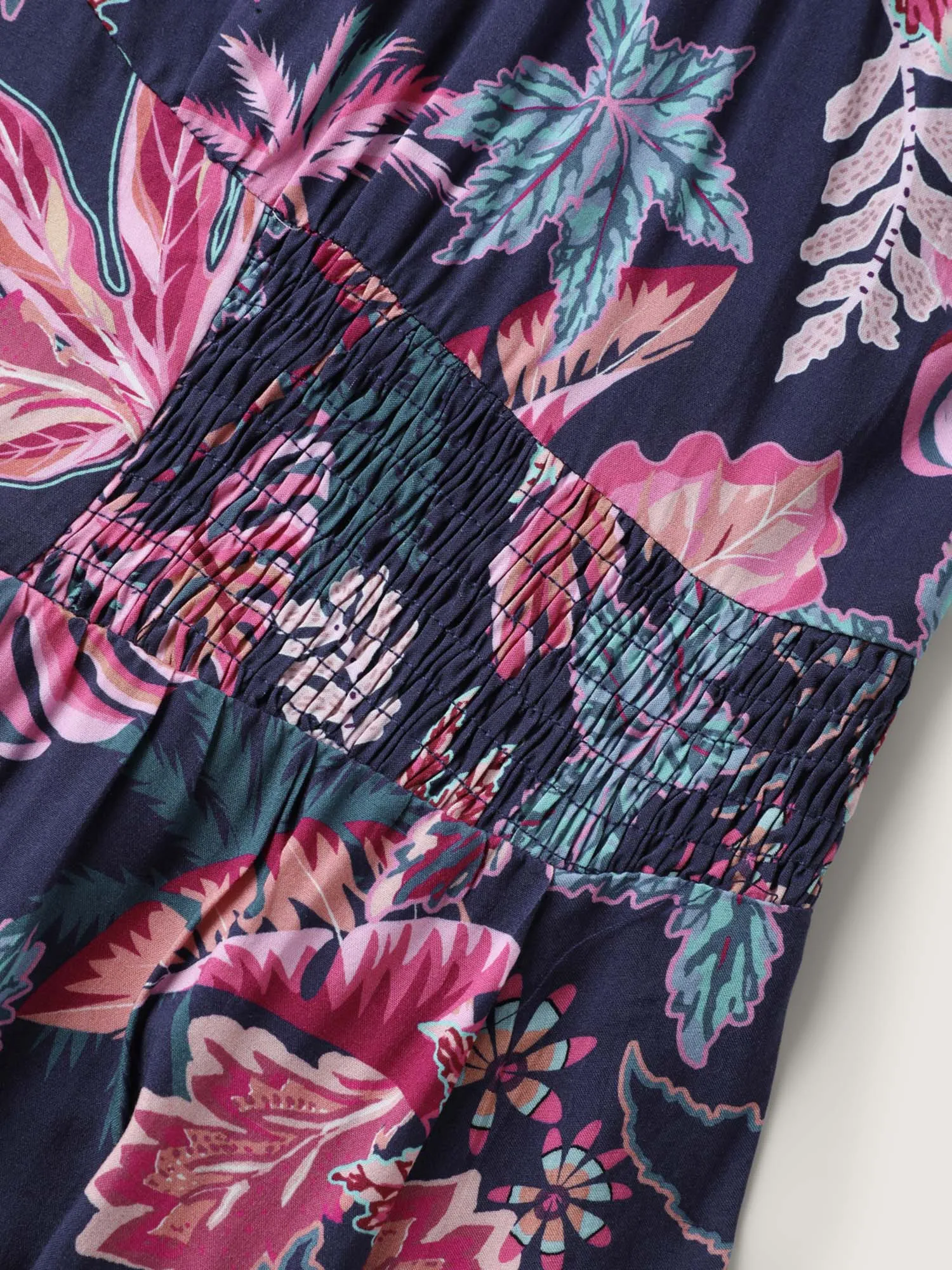 Floral Cinched-Waist Maxi Dress sold by Bloomchic product image thumbnail 5