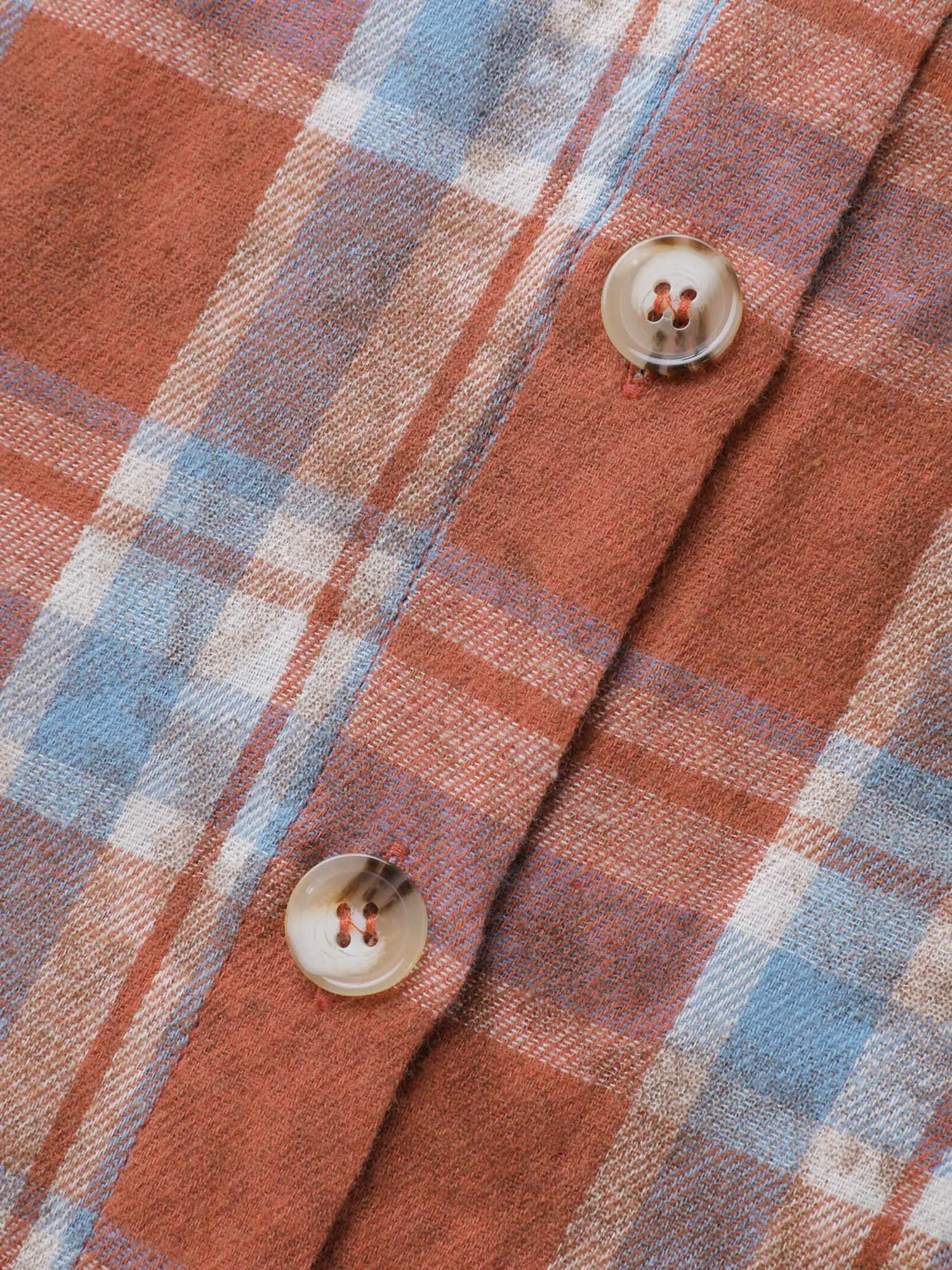 Plaid Print Vintage Button-Down Shirt sold by Bloomchic product image thumbnail 5