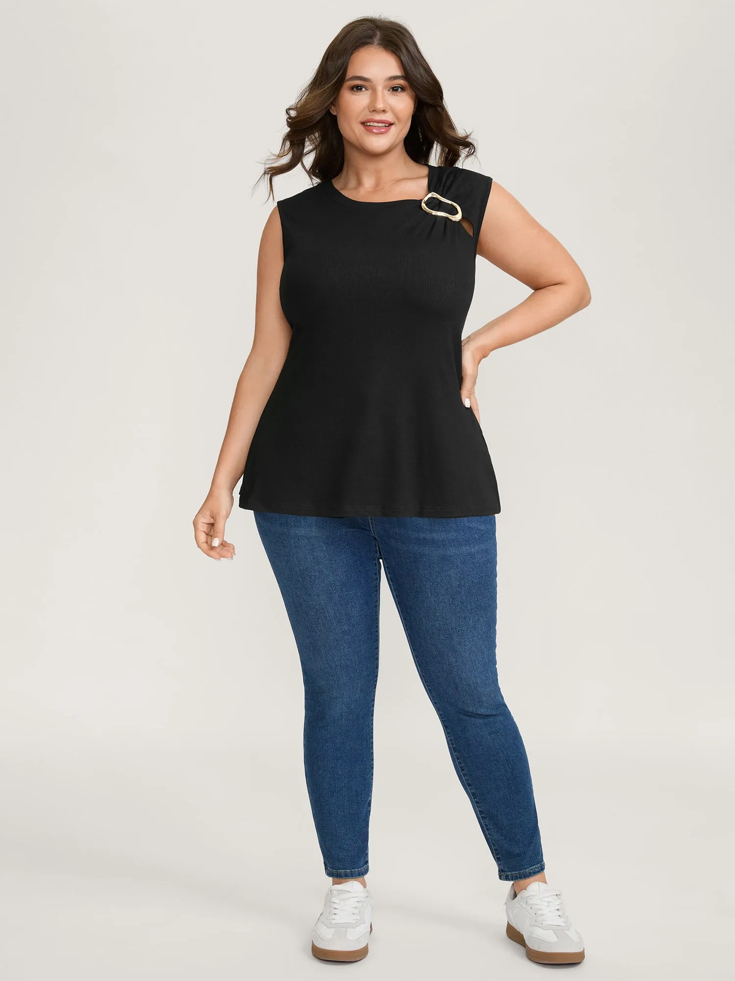 Supersoft Detachable Metal Buckle Tank Top sold by Bloomchic product image thumbnail 4