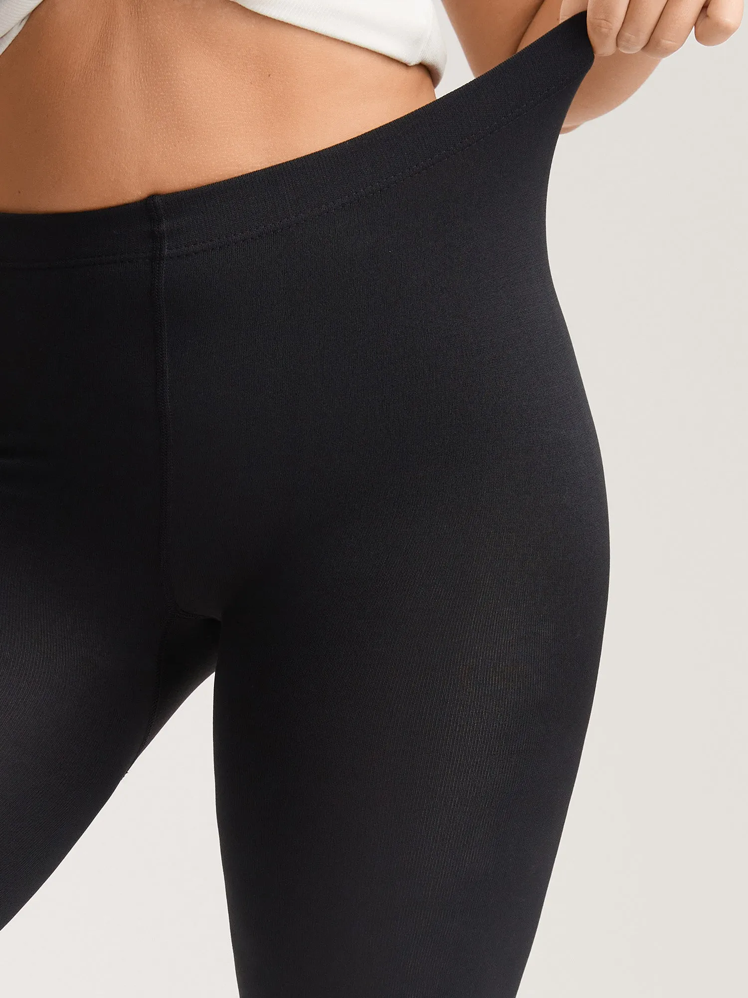 Stretch Solid Stirrup Tights sold by Bloomchic product image thumbnail 3