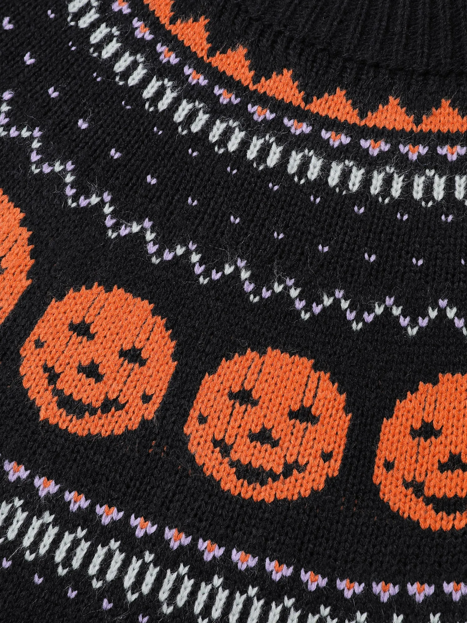 Halloween Fair Isle Yoke Pullover sold by Bloomchic product image thumbnail 5