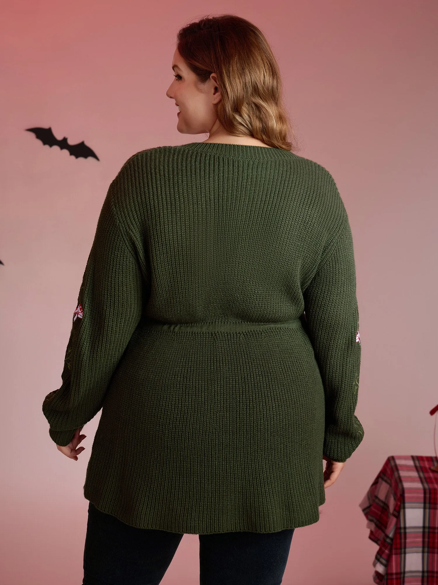 Mushroom Halloween Embroidery A-Line Pullover sold by Bloomchic product image thumbnail 4