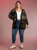 Fox in Forest Contrast Knit Cardigan sold by Bloomchic