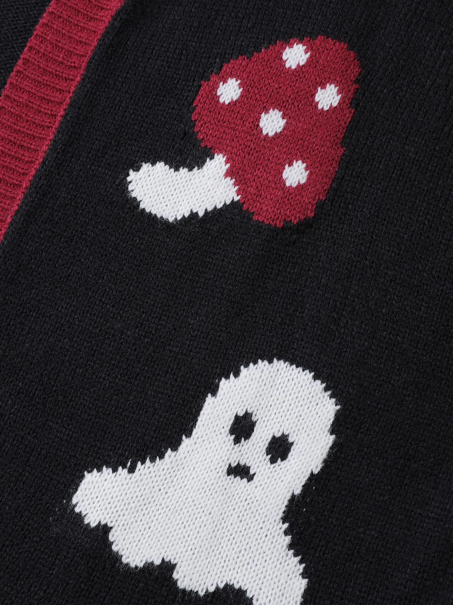 Happy Ghost Curvy Hem Open-Front Cardigan sold by Bloomchic product image thumbnail 5