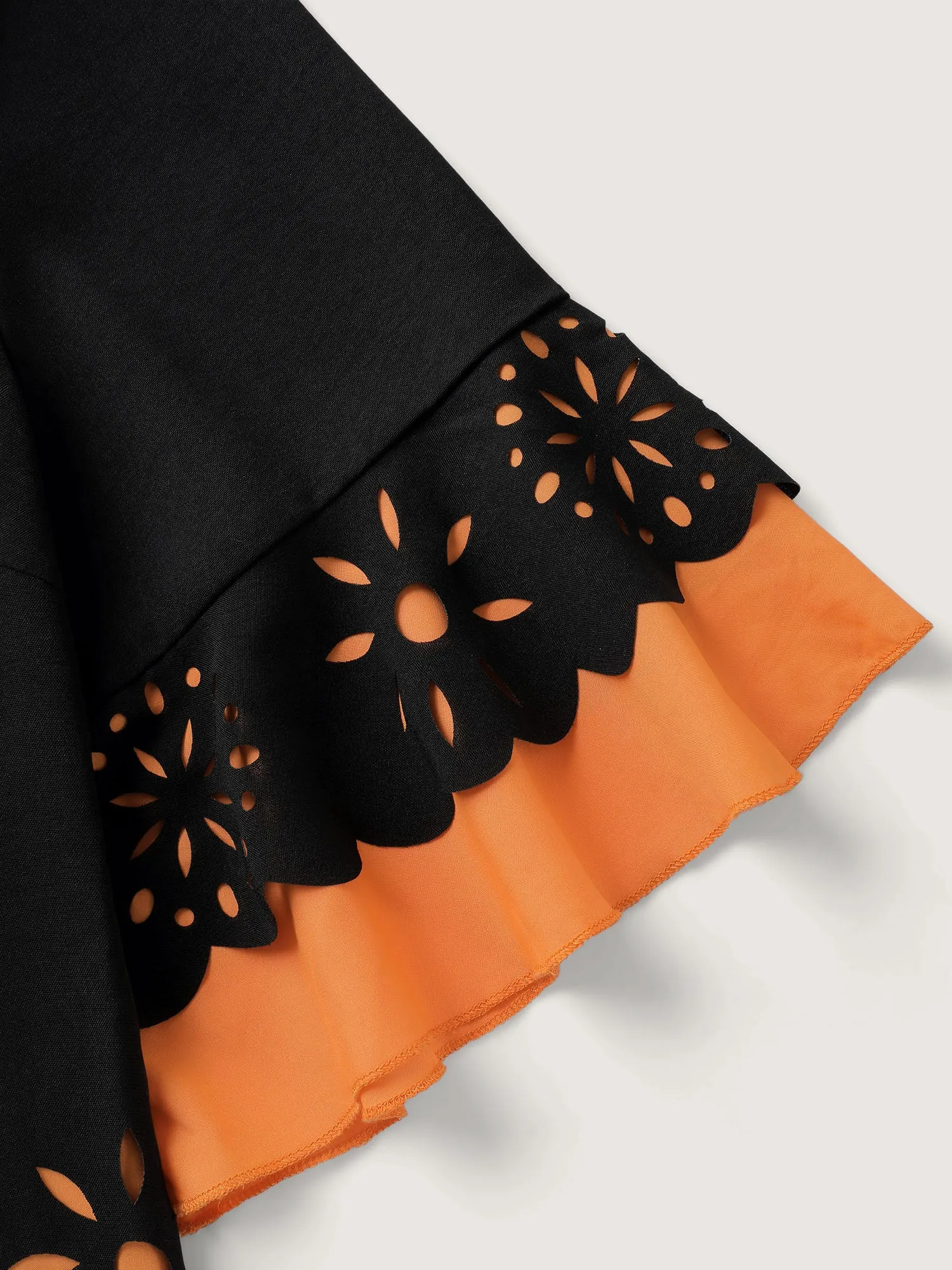 Laser Cut Halloween Contrast Lined Blouse sold by Bloomchic product image thumbnail 5