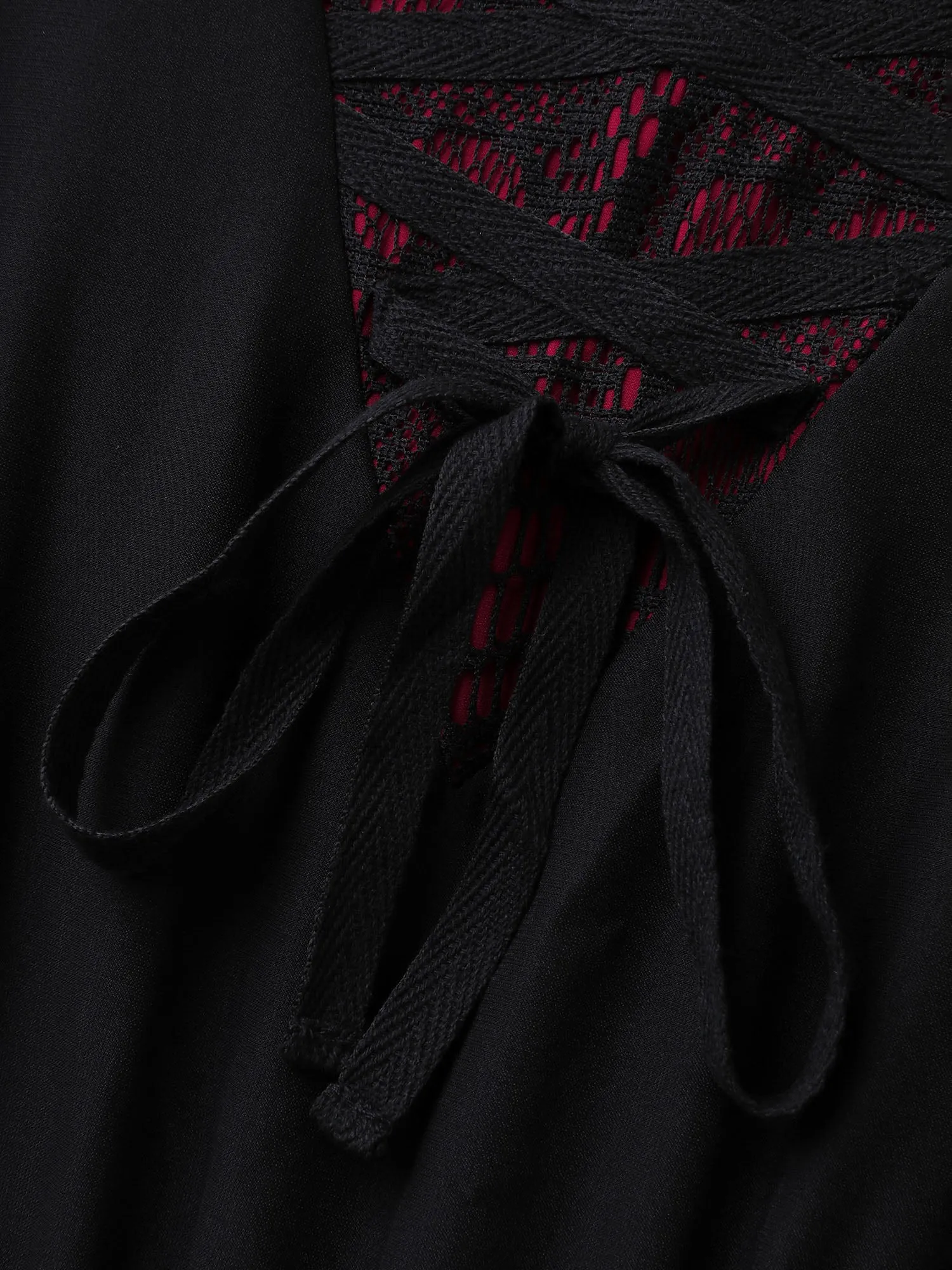 Wicked Witch Color Contrast Midi Dress sold by Bloomchic product image thumbnail 5