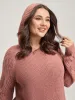 Tissue Textured Hooded Cut-Out Pullover sold by Bloomchic