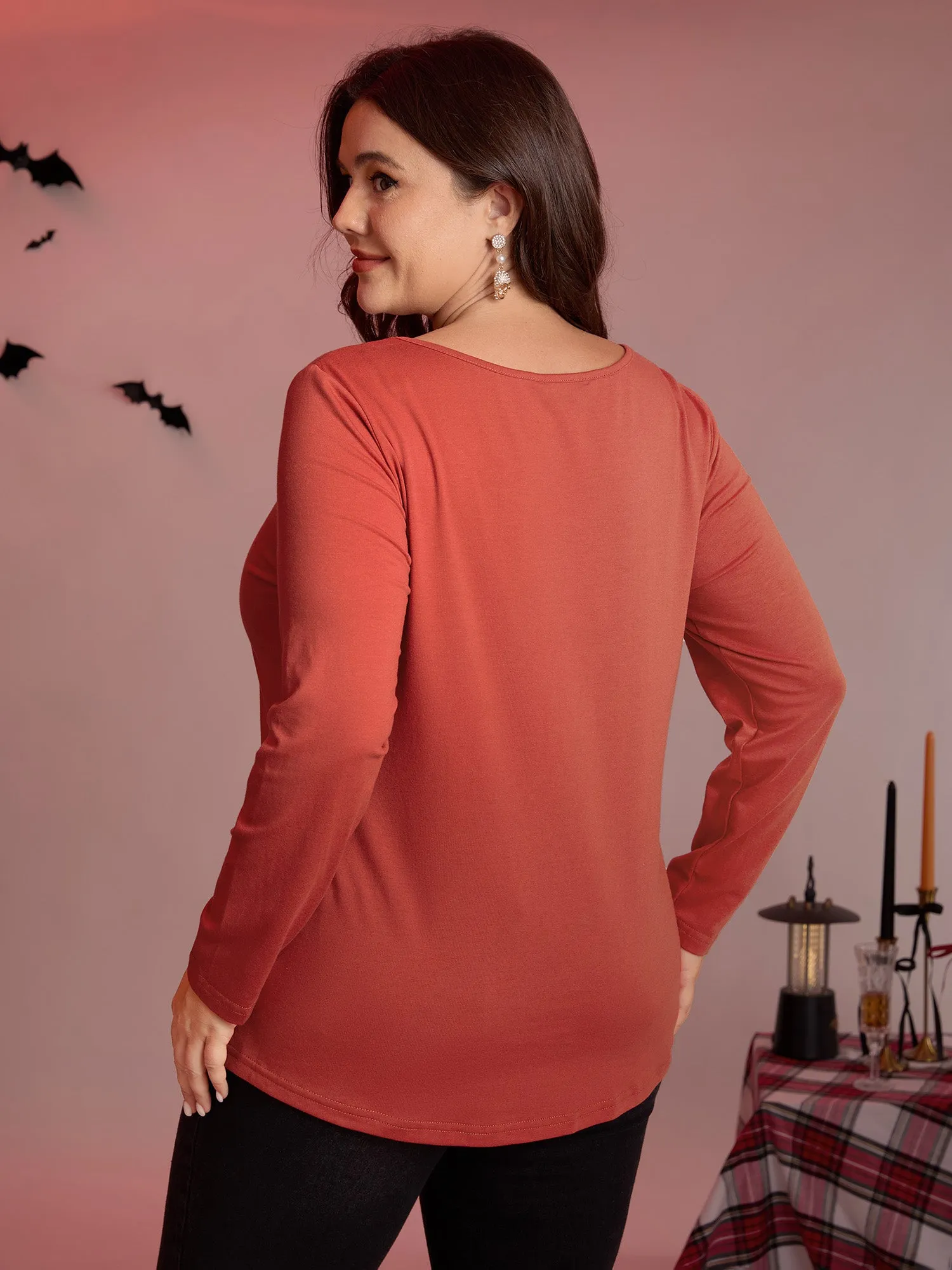 Supersoft Spider Embroidery T-Shirt sold by Bloomchic product image thumbnail 4