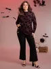 Rose Mesh Cut-Out Knit Top sold by Bloomchic