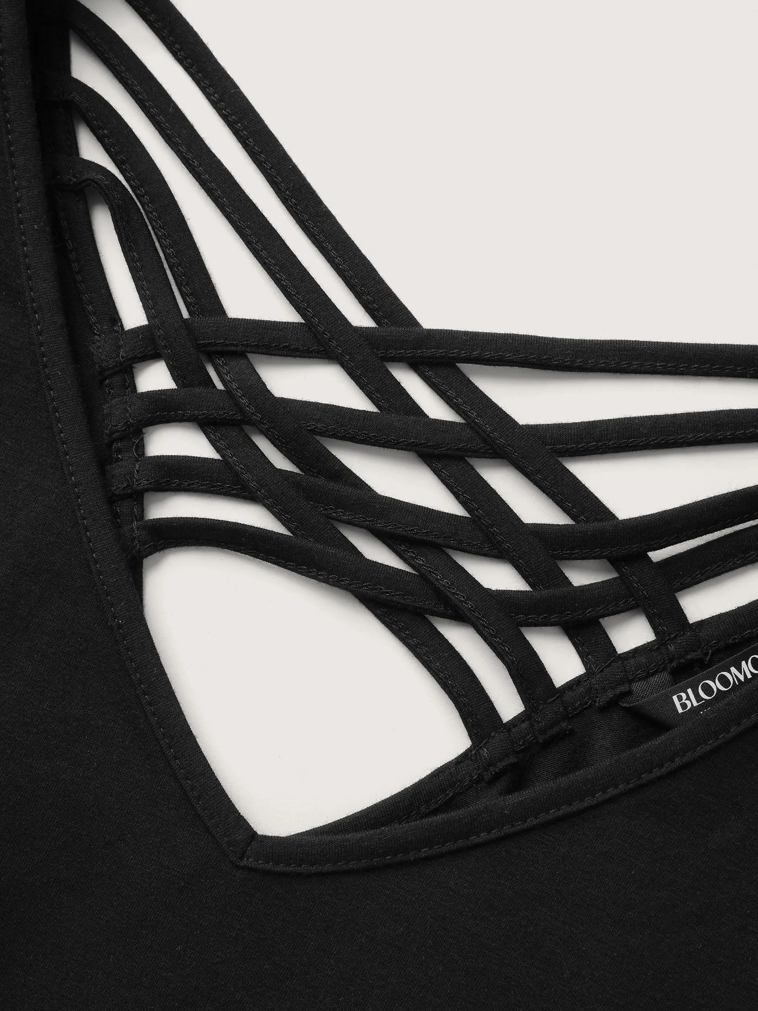 Supersoft Backless Cross-Tie T-Shirt sold by Bloomchic product image thumbnail 5