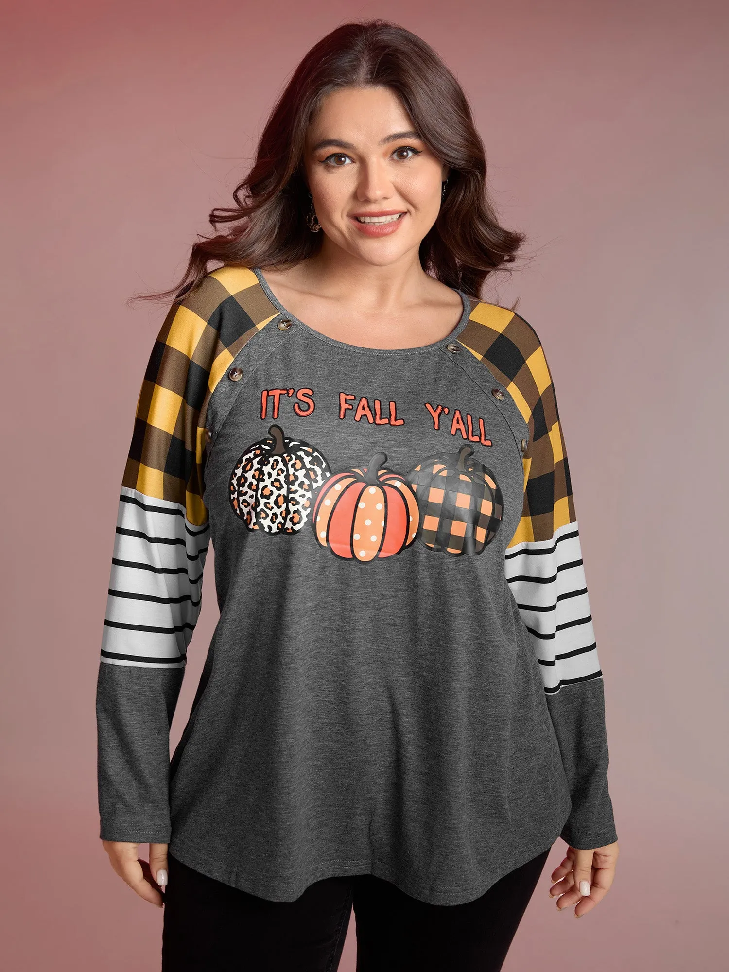 It's Fall Y'all Print T-Shirt sold by Bloomchic product image thumbnail 2