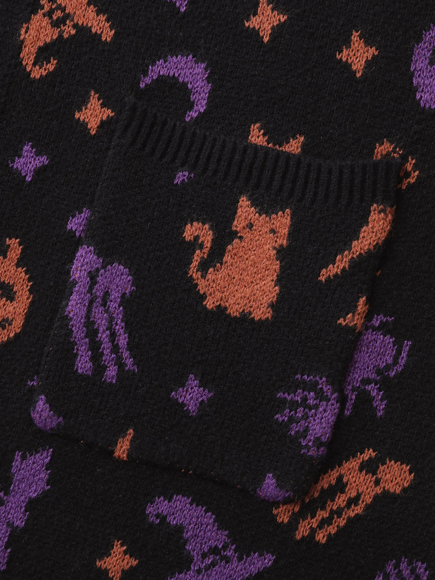 Halloween Party Print Hooded Pocket Cardigan sold by Bloomchic product image thumbnail 5