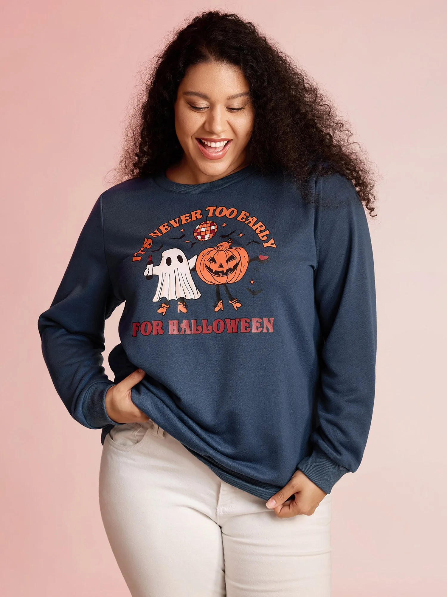 Never Too Early For Halloween Sweatshirt sold by Bloomchic product image thumbnail 2