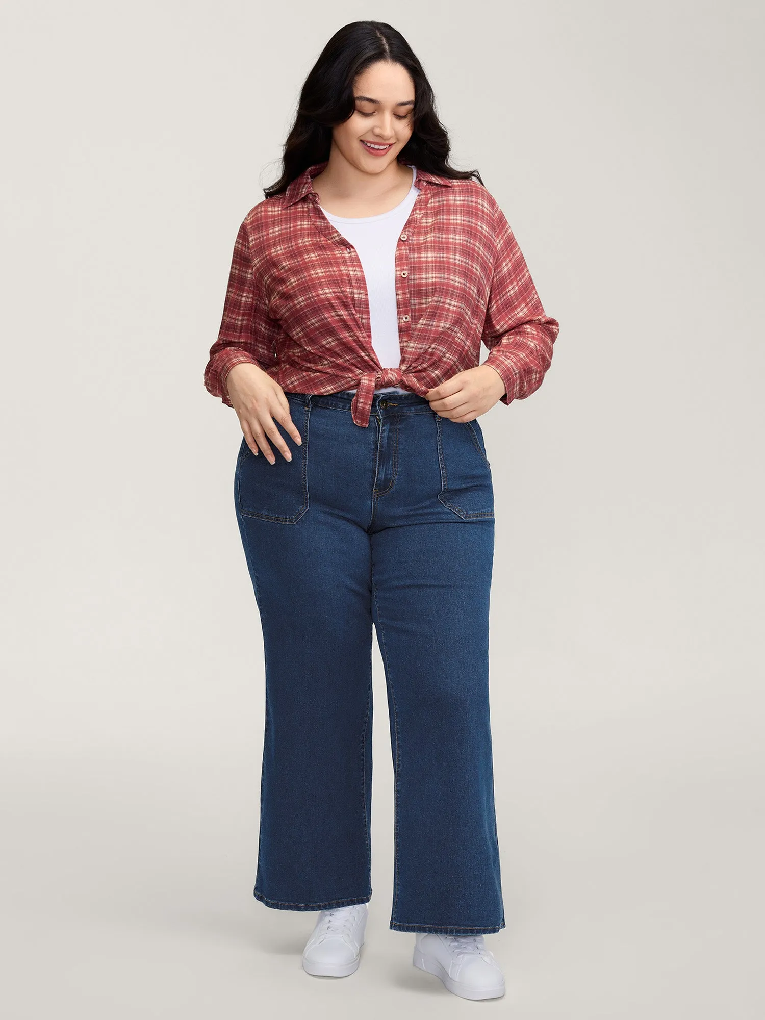 Side Pockets Wide-Leg Jeans sold by Bloomchic product image thumbnail 2