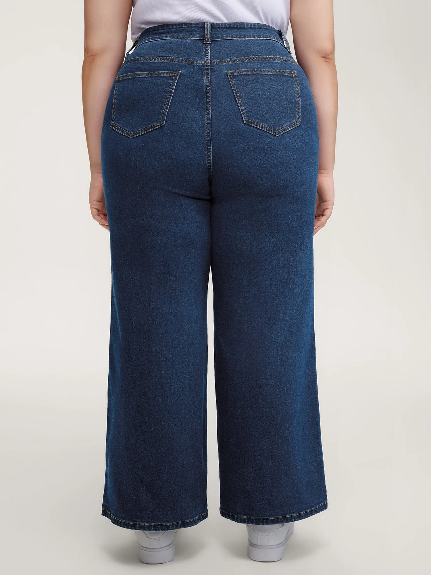 Side Pockets Wide-Leg Jeans sold by Bloomchic product image thumbnail 4