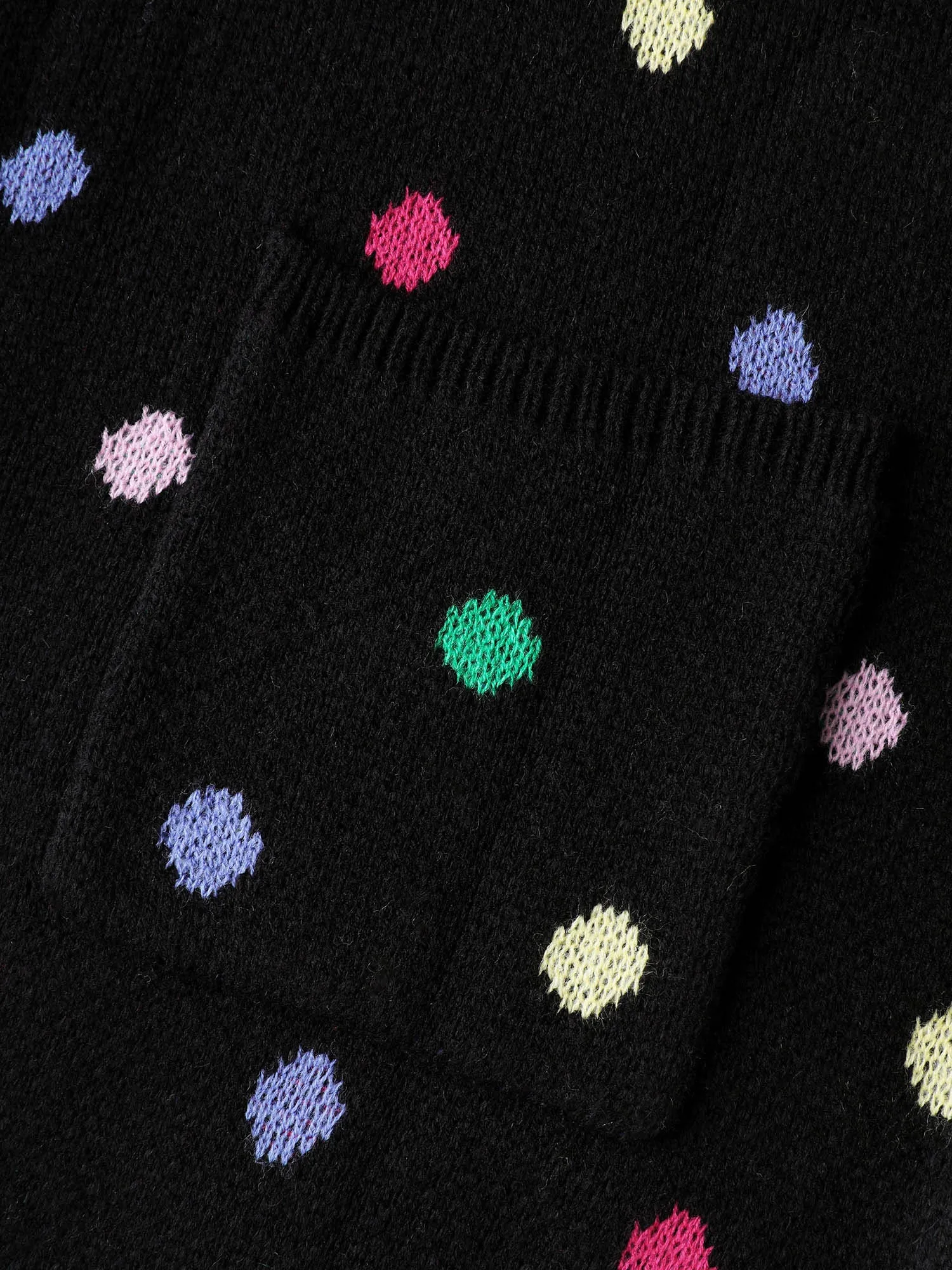 Colorful Polka Dots Pockets Knit Cardigan sold by Bloomchic product image thumbnail 5