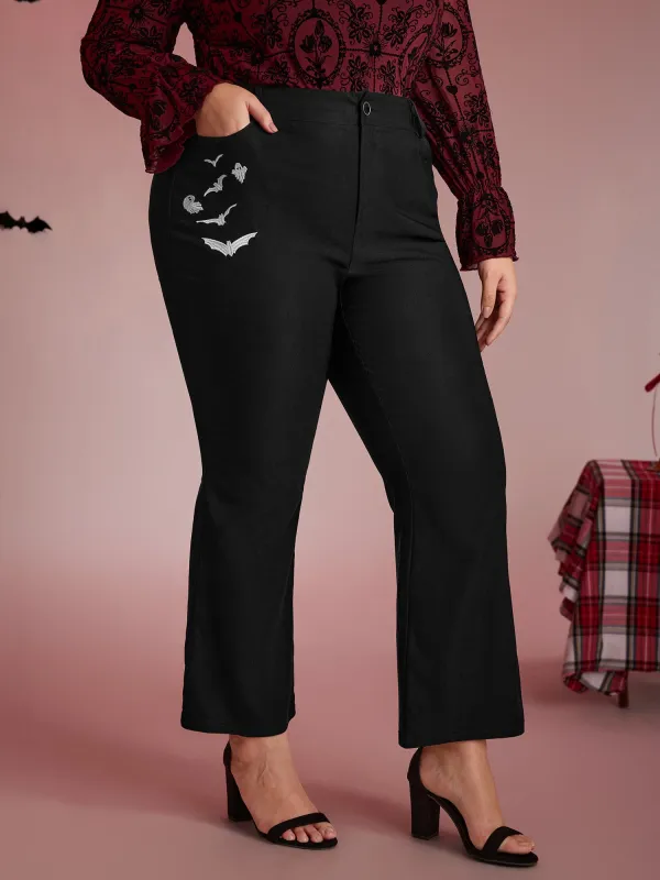 Side Embroidered Bootcut Pants sold by Bloomchic