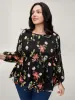 Floral Embroidered Mesh Knit Top sold by Bloomchic