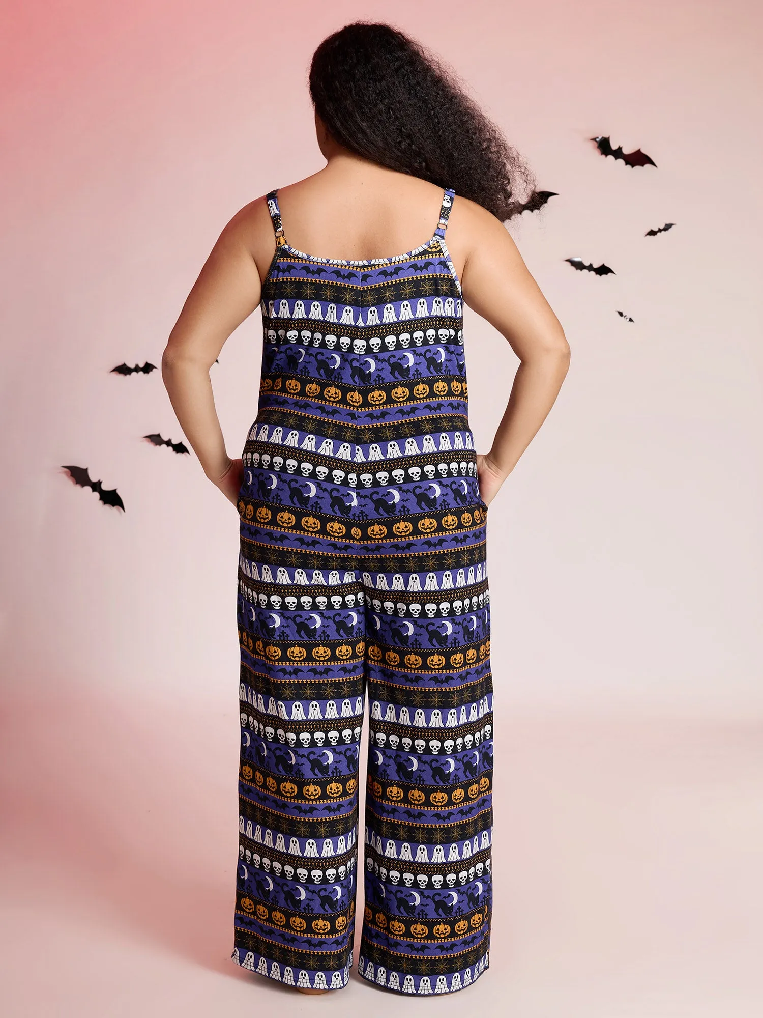 Supersoft Halloween Print Pockets Sleep Jumpsuit sold by Bloomchic product image thumbnail 4