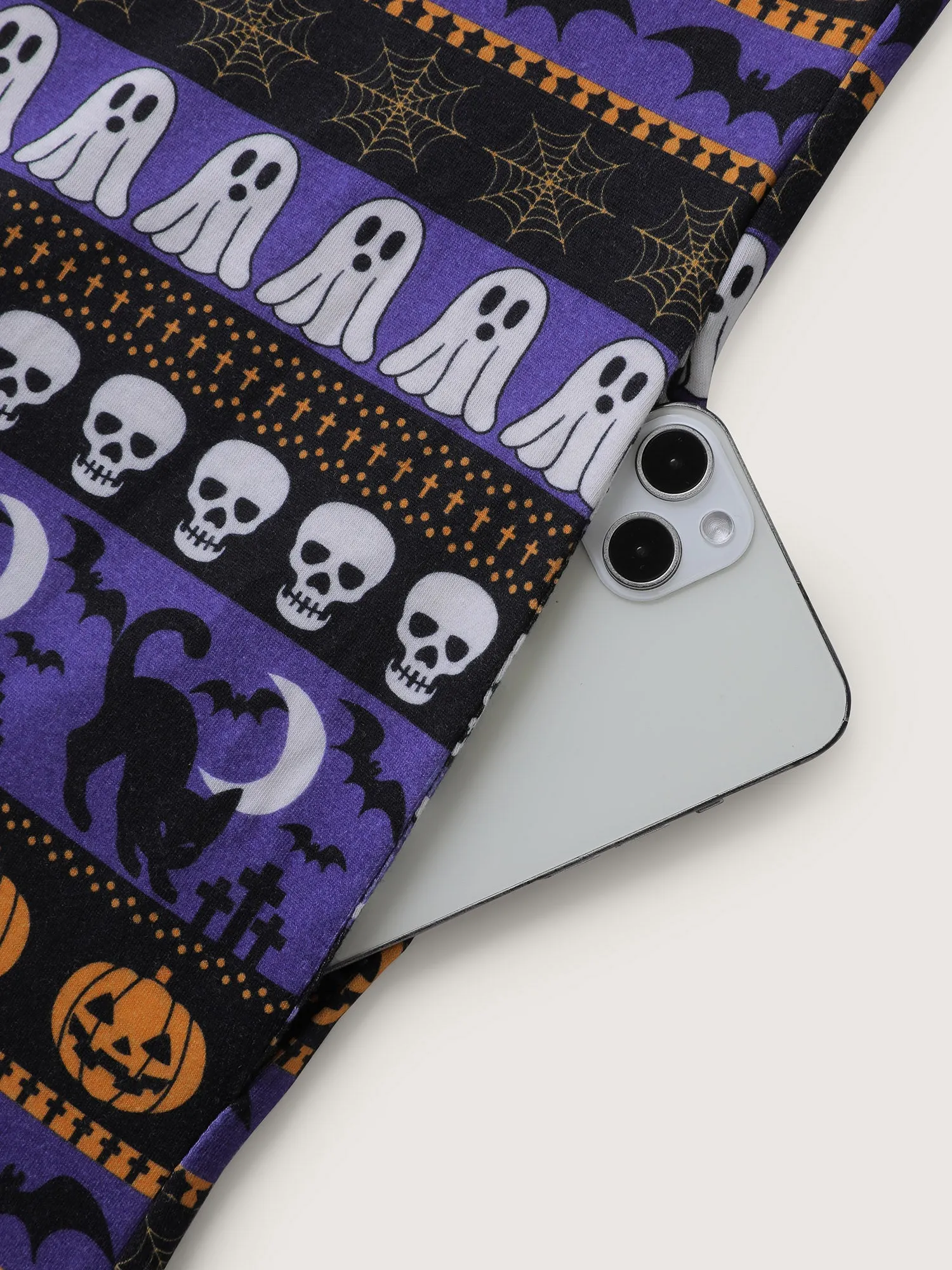 Supersoft Halloween Print Pockets Sleep Jumpsuit sold by Bloomchic product image thumbnail 5