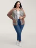 Floral Print Color Contrast Jacket sold by Bloomchic