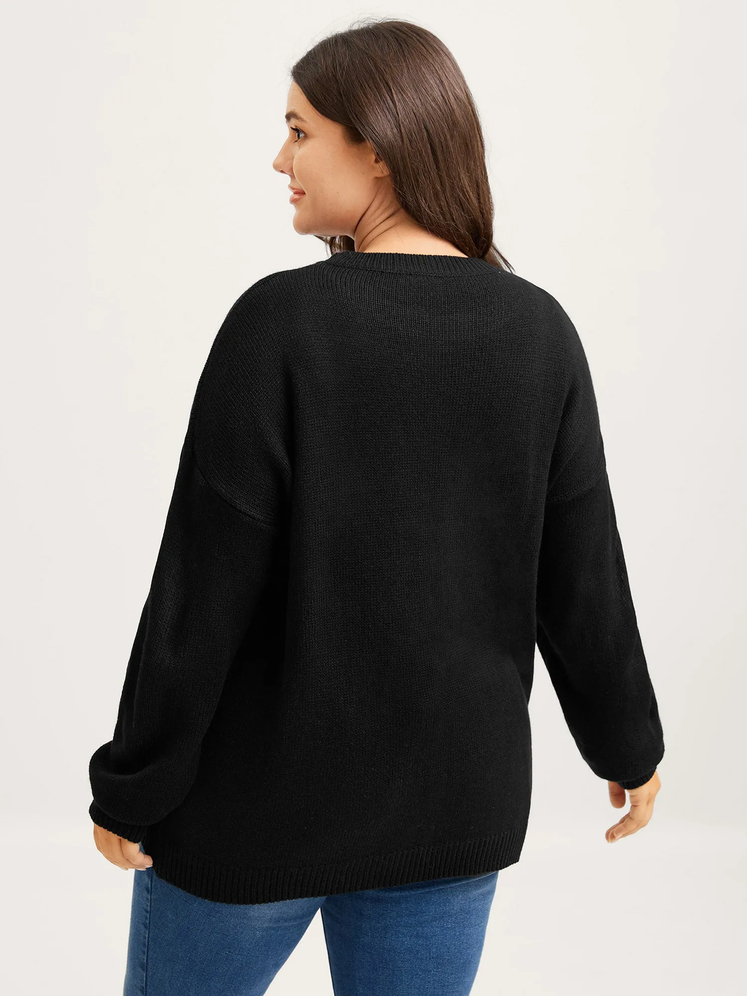 Monochrome Cats Crewneck Pullover sold by Bloomchic product image thumbnail 4