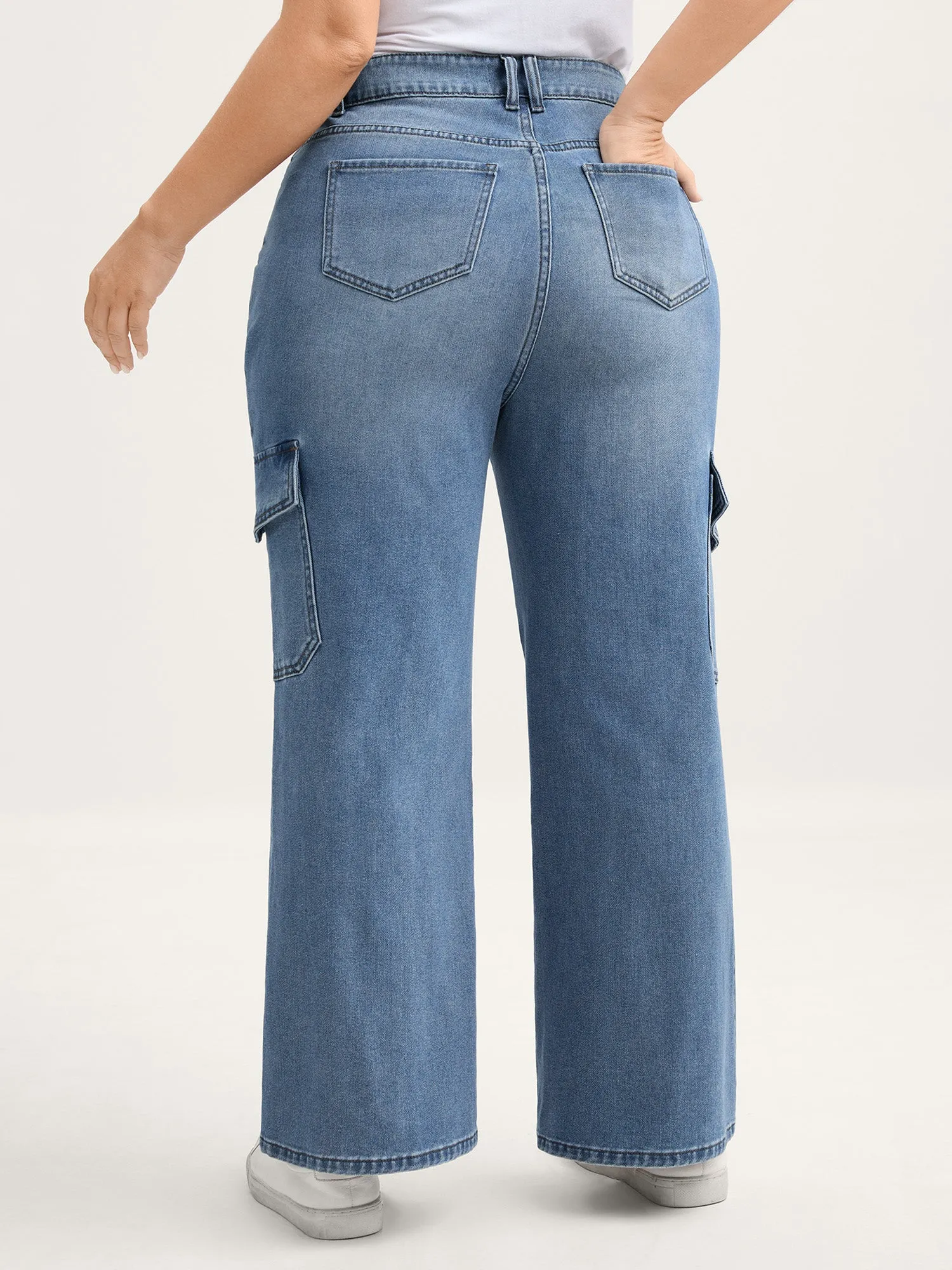 Retro Wash Flared Hem Jeans sold by Bloomchic product image thumbnail 5