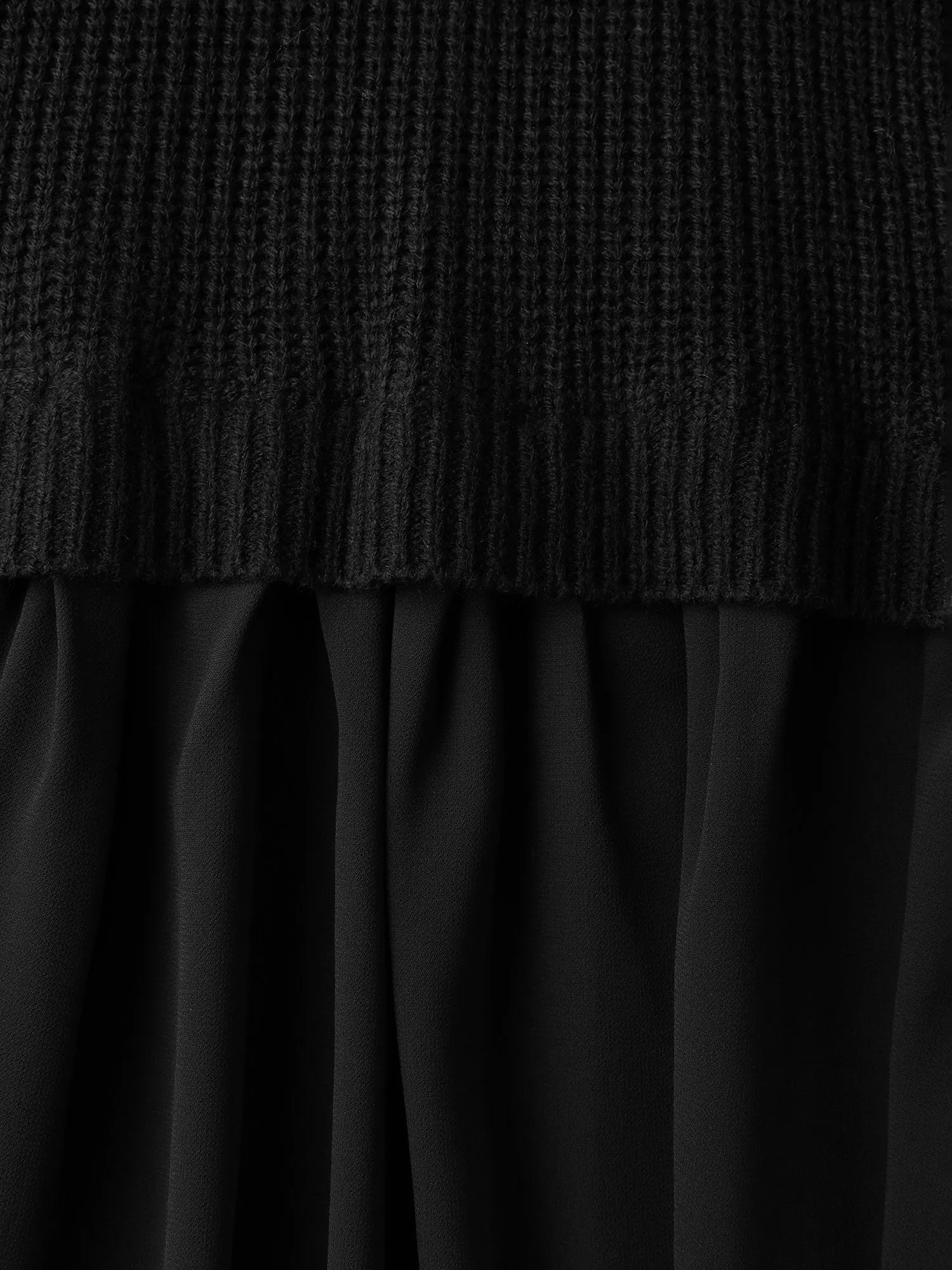 Balloon Sleeve Solid Twofer Sweater sold by Bloomchic product image thumbnail 5