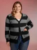 Supersoft Colorblock Button-Down Knit Cardigan sold by Bloomchic