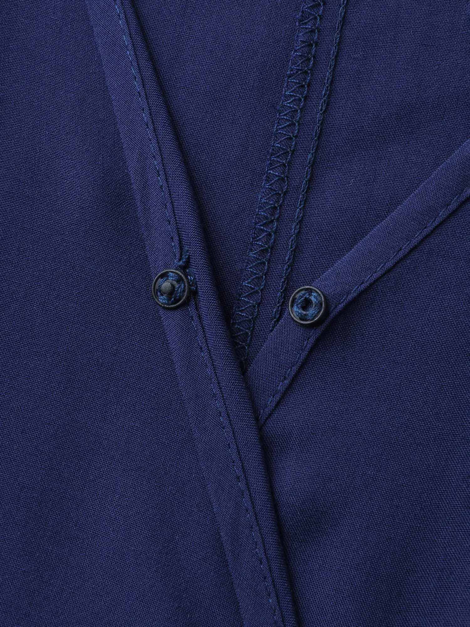 Sleeve Cut-Out Shirred Waist Maxi Dress sold by Bloomchic product image thumbnail 5