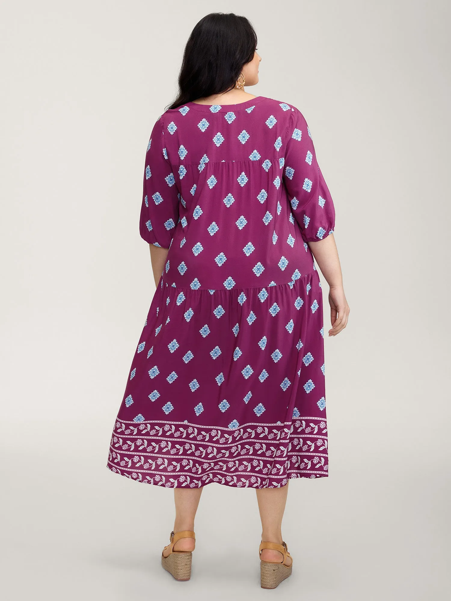 Supersoft Rayon Boho Print Maxi Dress sold by Bloomchic product image thumbnail 4