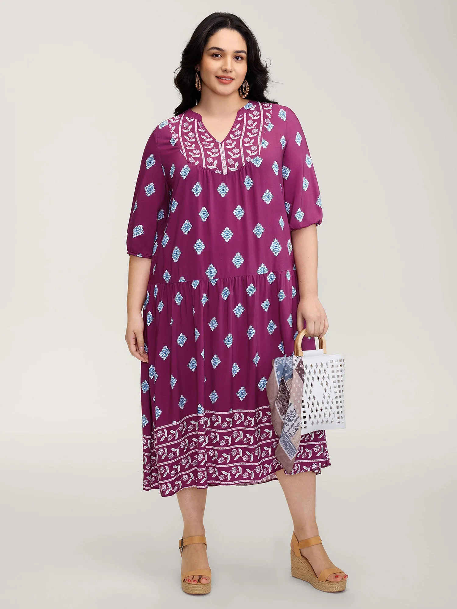 Supersoft Rayon Boho Print Maxi Dress sold by Bloomchic