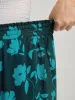 Silhouette Floral Print Drawstring Wide-Leg Pants sold by Bloomchic