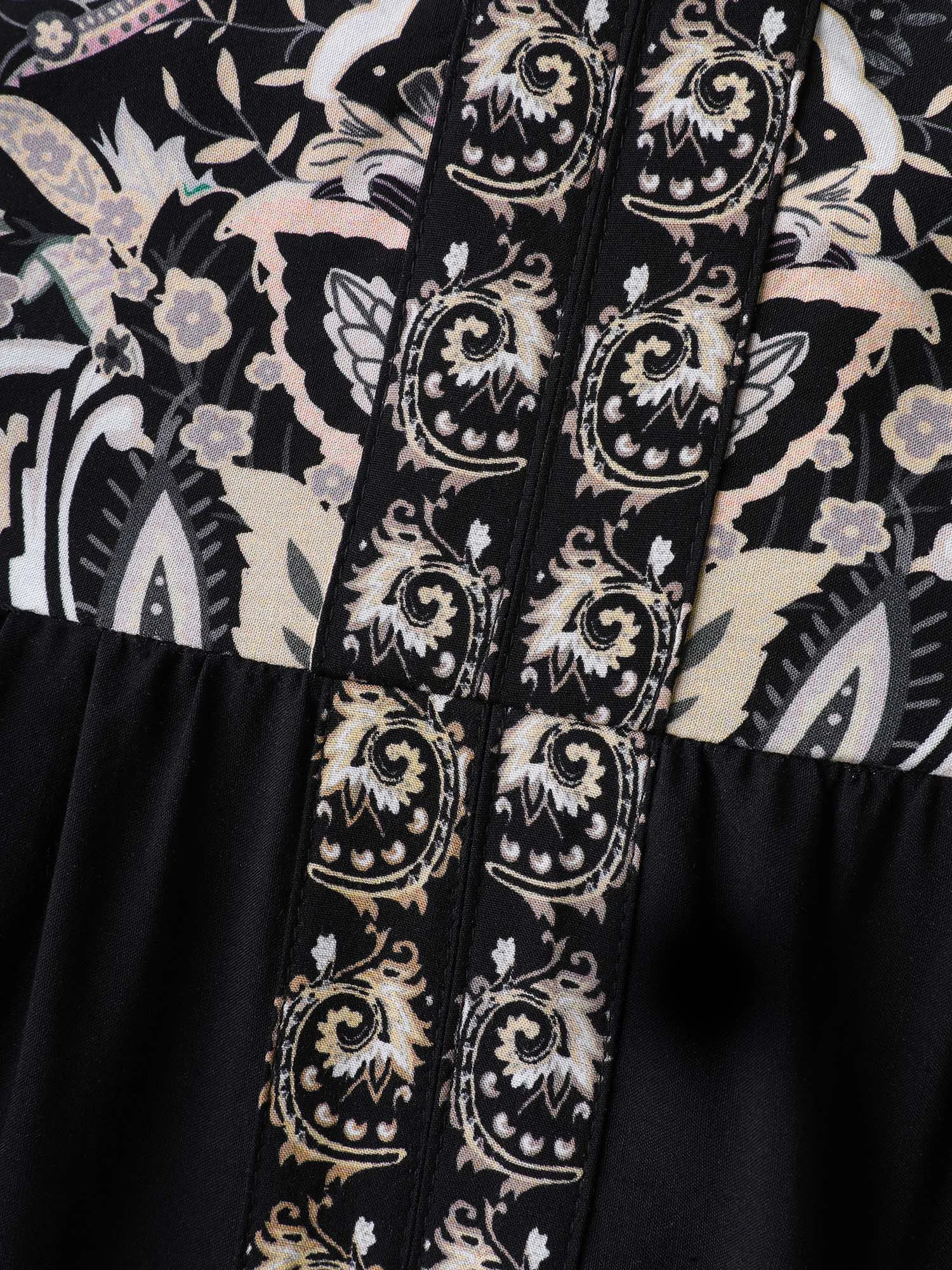 Paisley Print Rayon Contrast Midi Dress sold by Bloomchic product image thumbnail 5