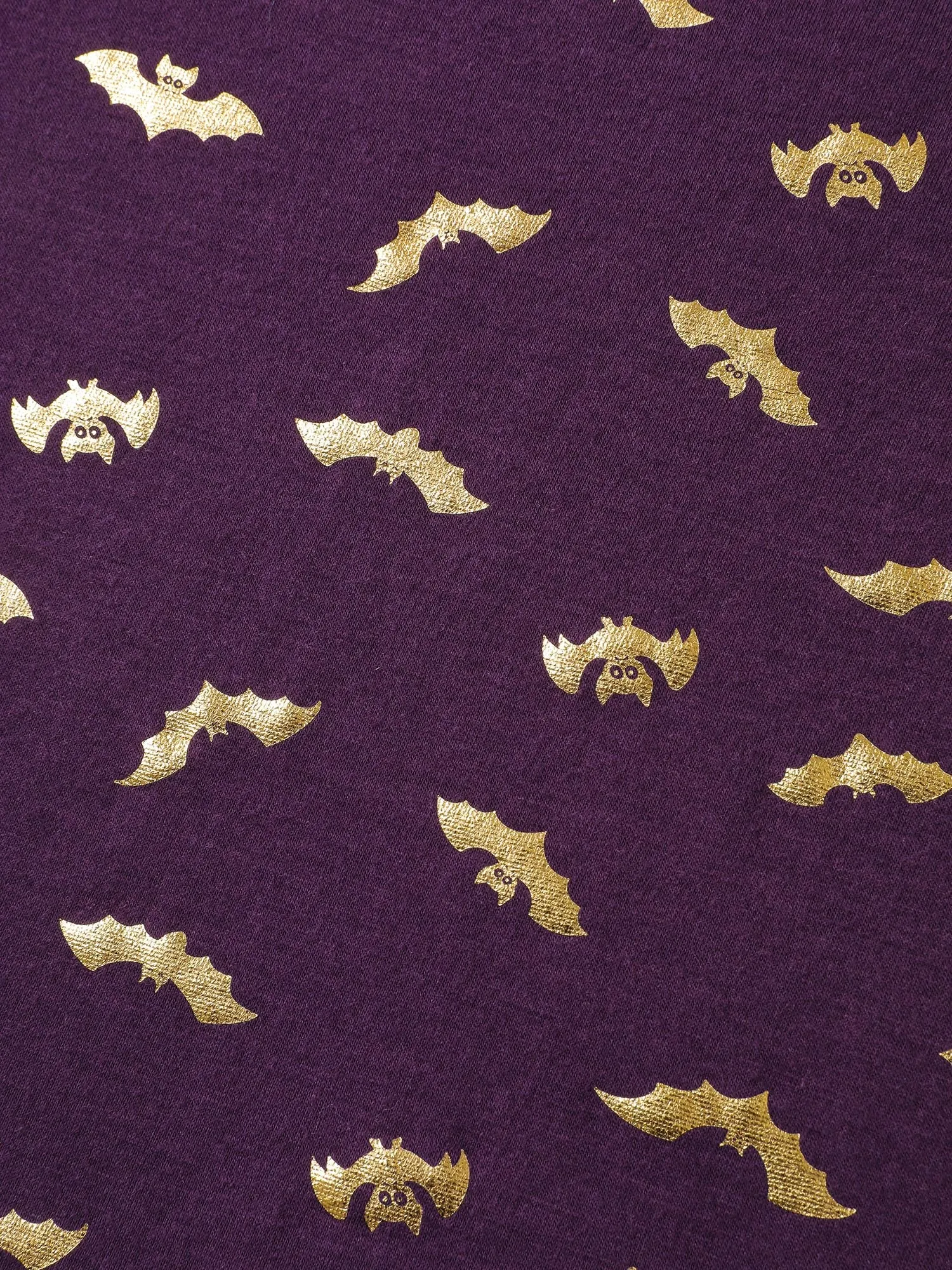 Shimmery Gold Bat Print Crewneck T-Shirt sold by Bloomchic product image thumbnail 5