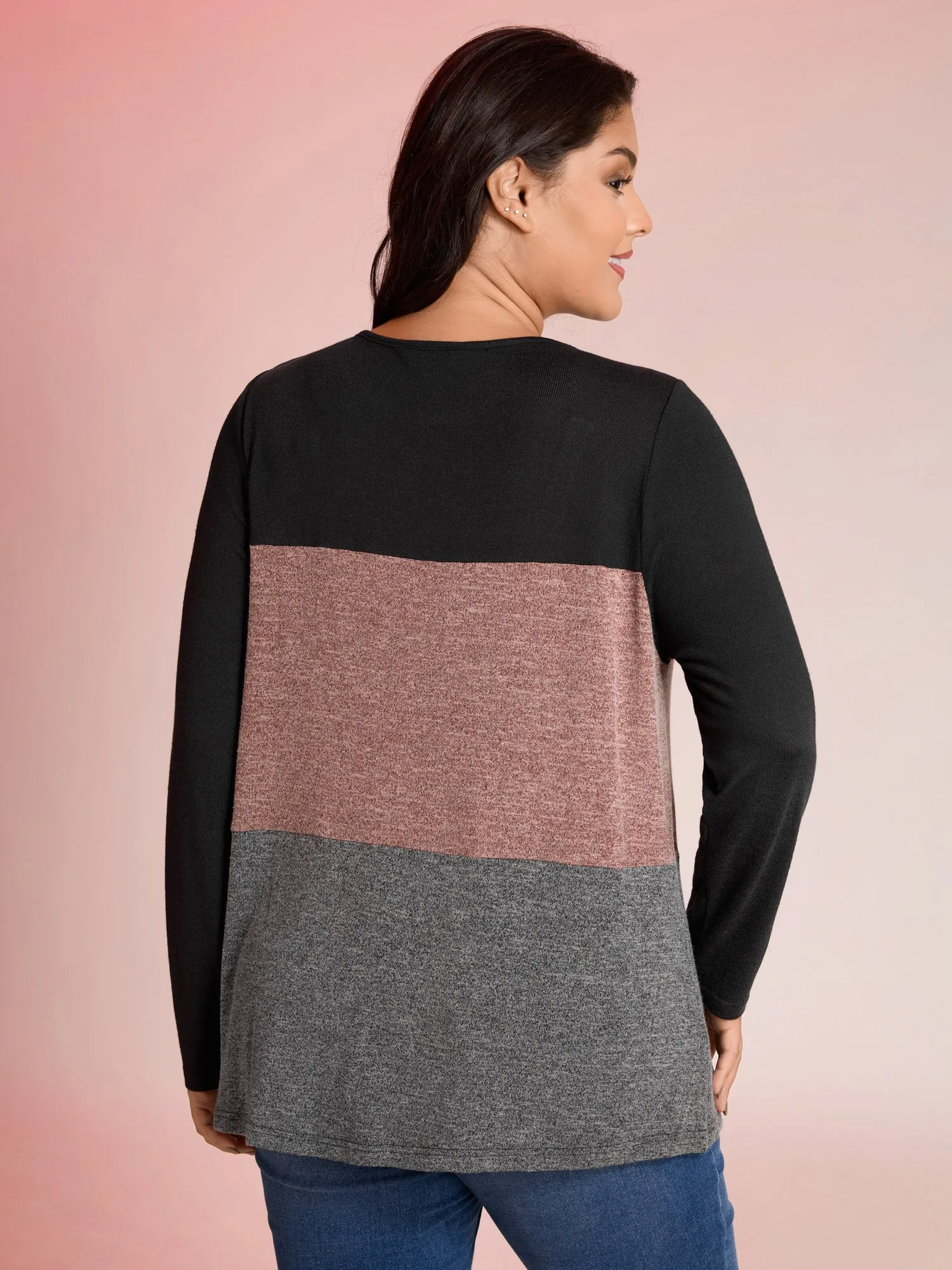 Colorblock Side Drawstring T-Shirt sold by Bloomchic product image thumbnail 4